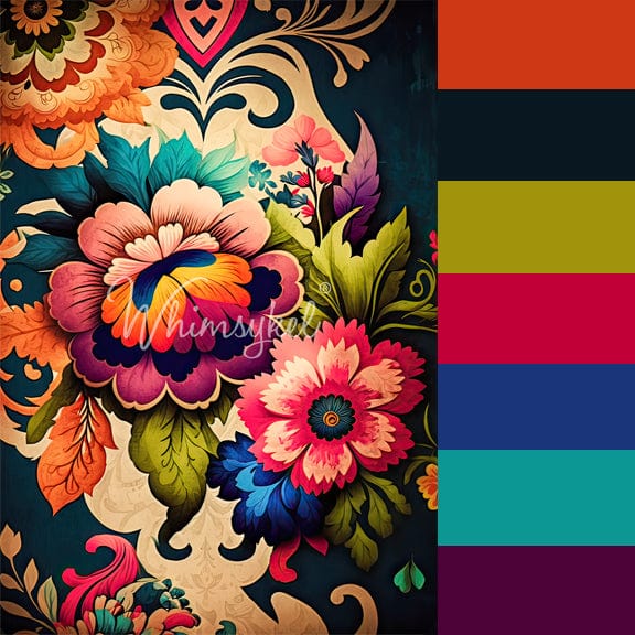 Whimsykel - Boho Flowers Decopuage Paper (21x29, 14x20) - Image 5