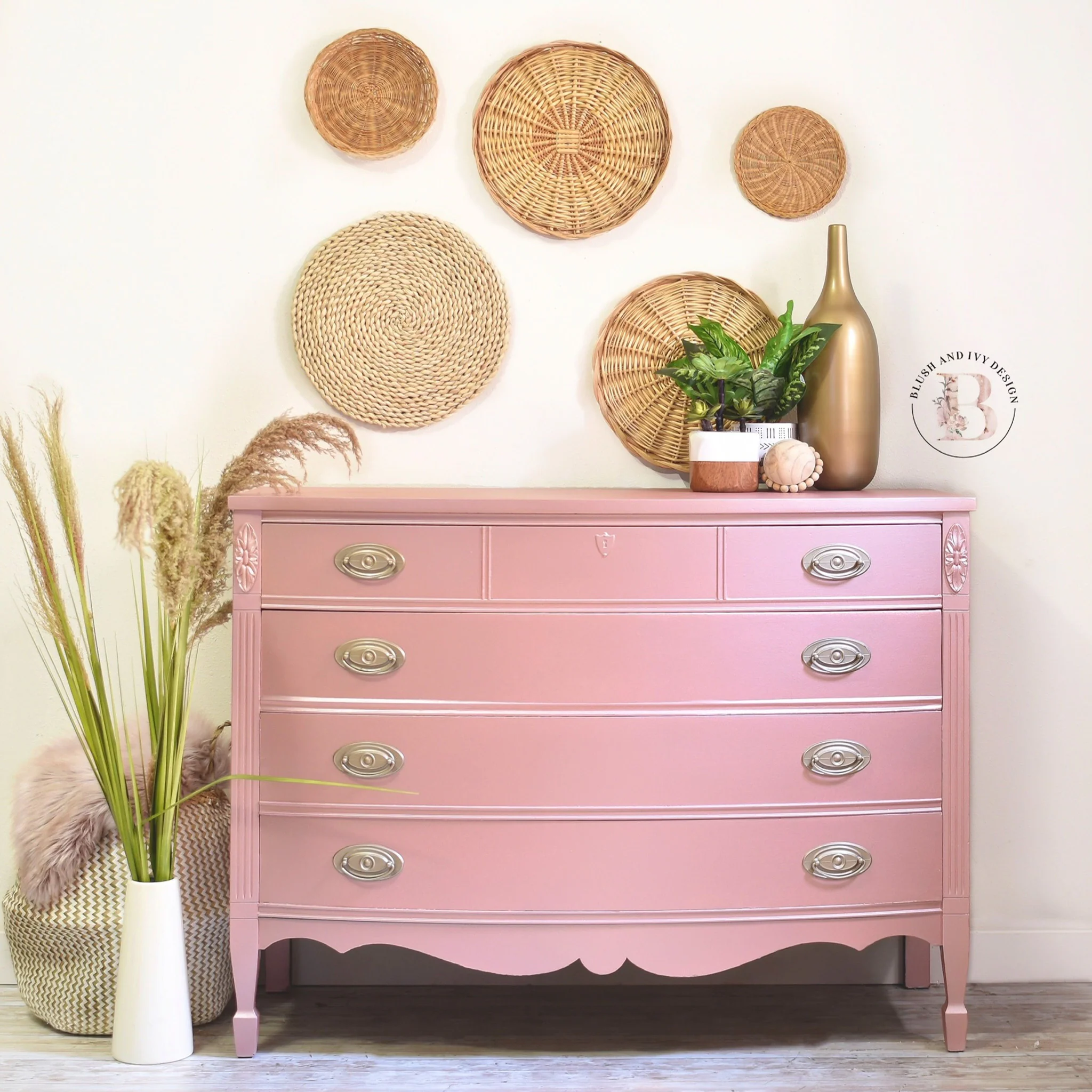 Dixie Belle Pink Champagne Chalk Mineral Paint | Furniture Paint - Image 2