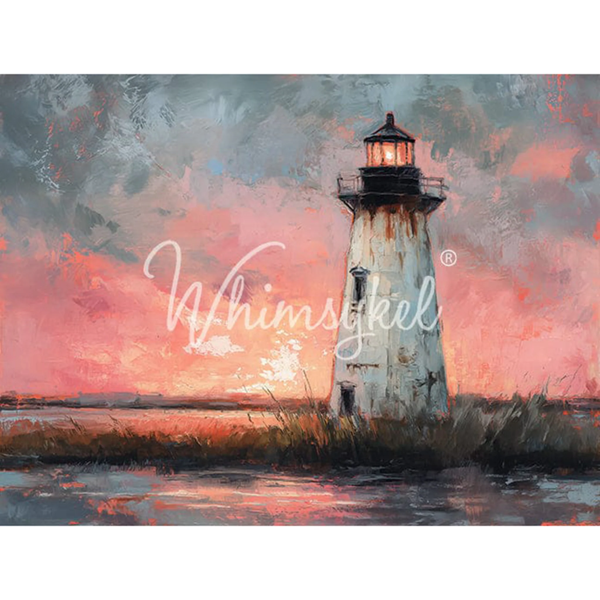 Whimsykel Cockspur Lighthouse Decoupage Paper | 21x29 - Image 3