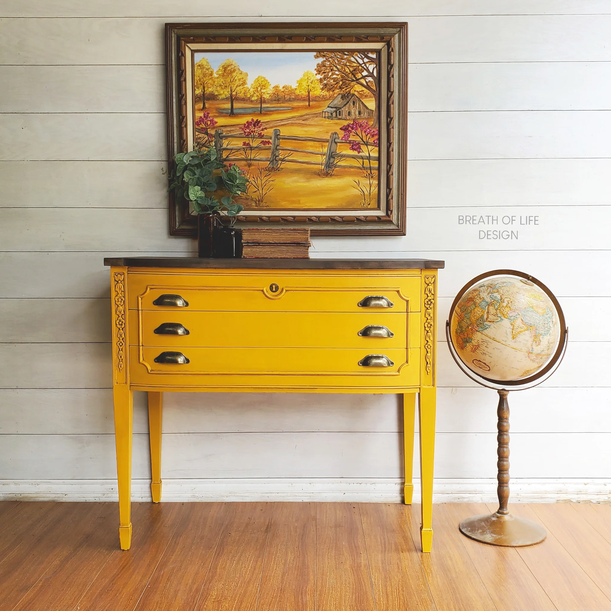 Dixie Belle Colonel Mustard Chalk Mineral Paint | Furniture Paint - Image 3