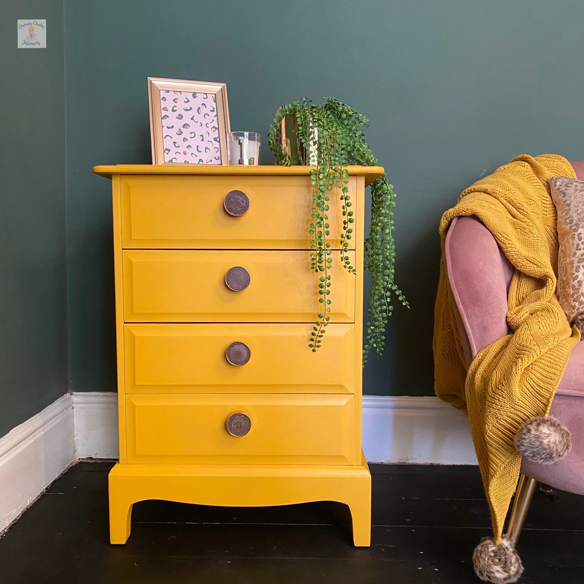 Dixie Belle Colonel Mustard Chalk Mineral Paint | Furniture Paint - Image 5