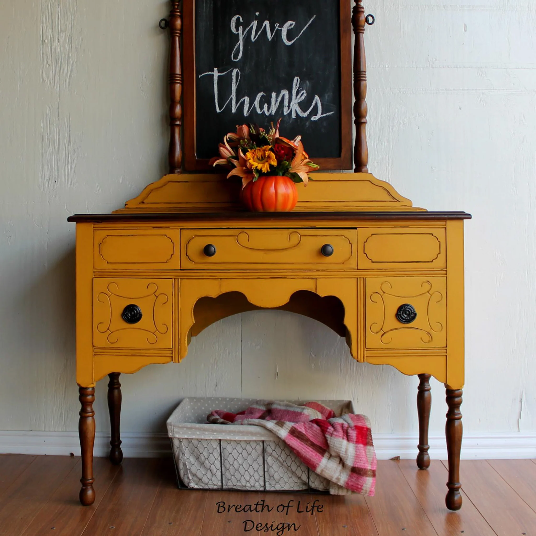 Dixie Belle Colonel Mustard Chalk Mineral Paint | Furniture Paint - Image 6