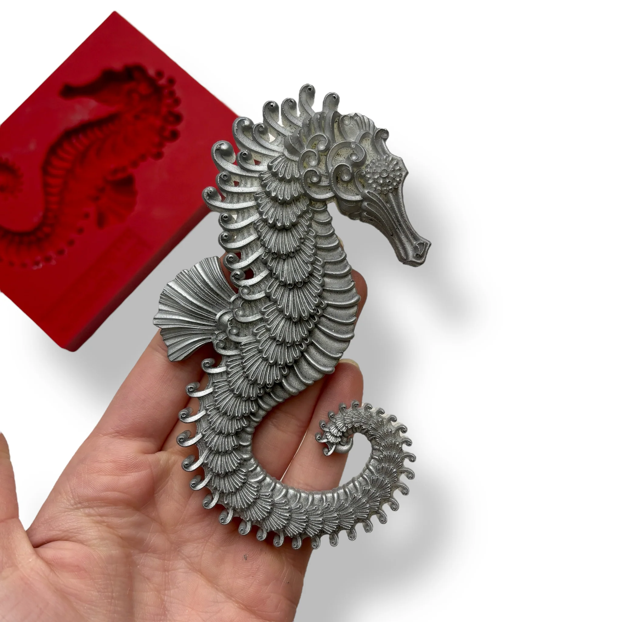 Dadarkar Art - Seahorse Silicone Mold - Image 3