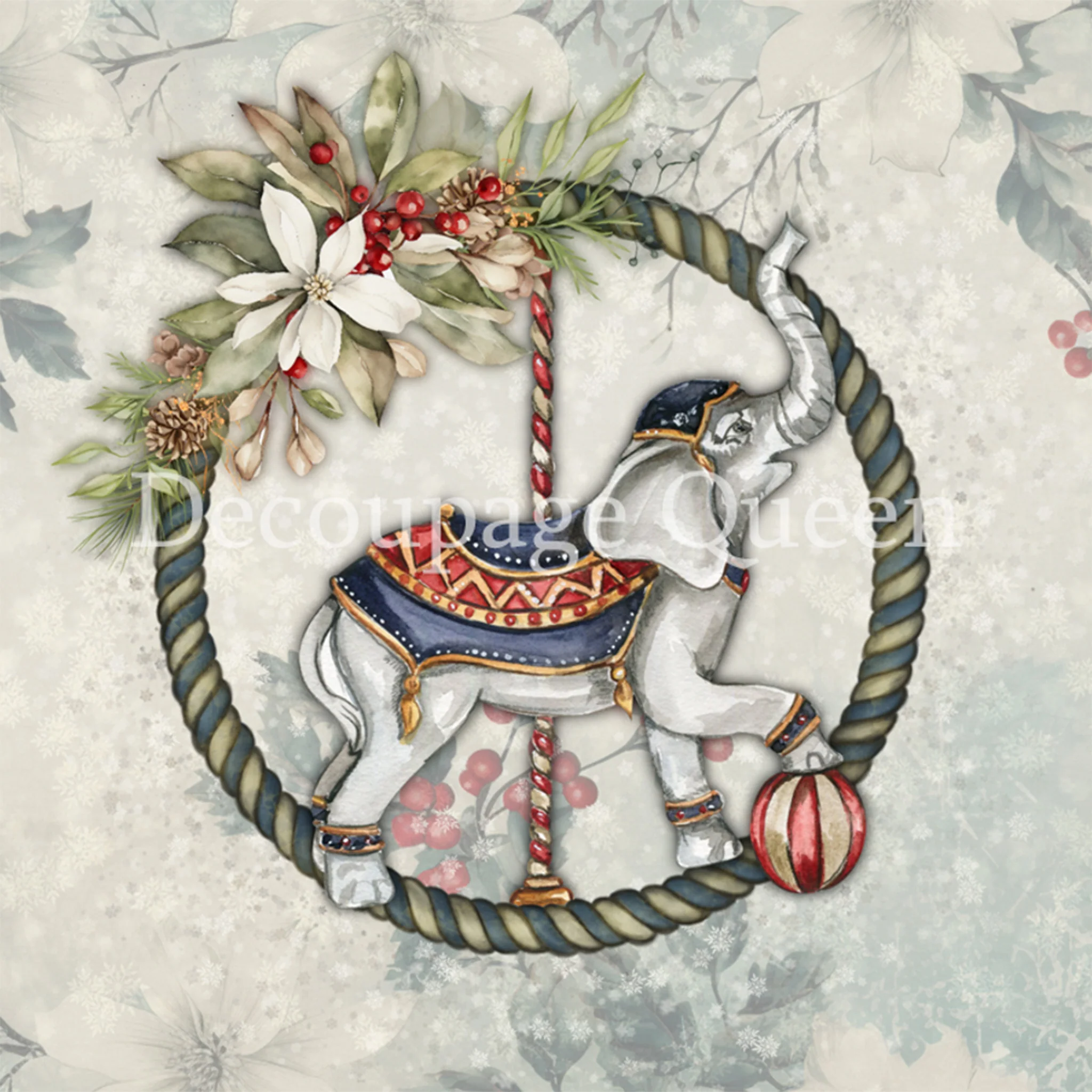 Decoupage Queen - Carousel 2 Decoupage Paper (A3 Size)