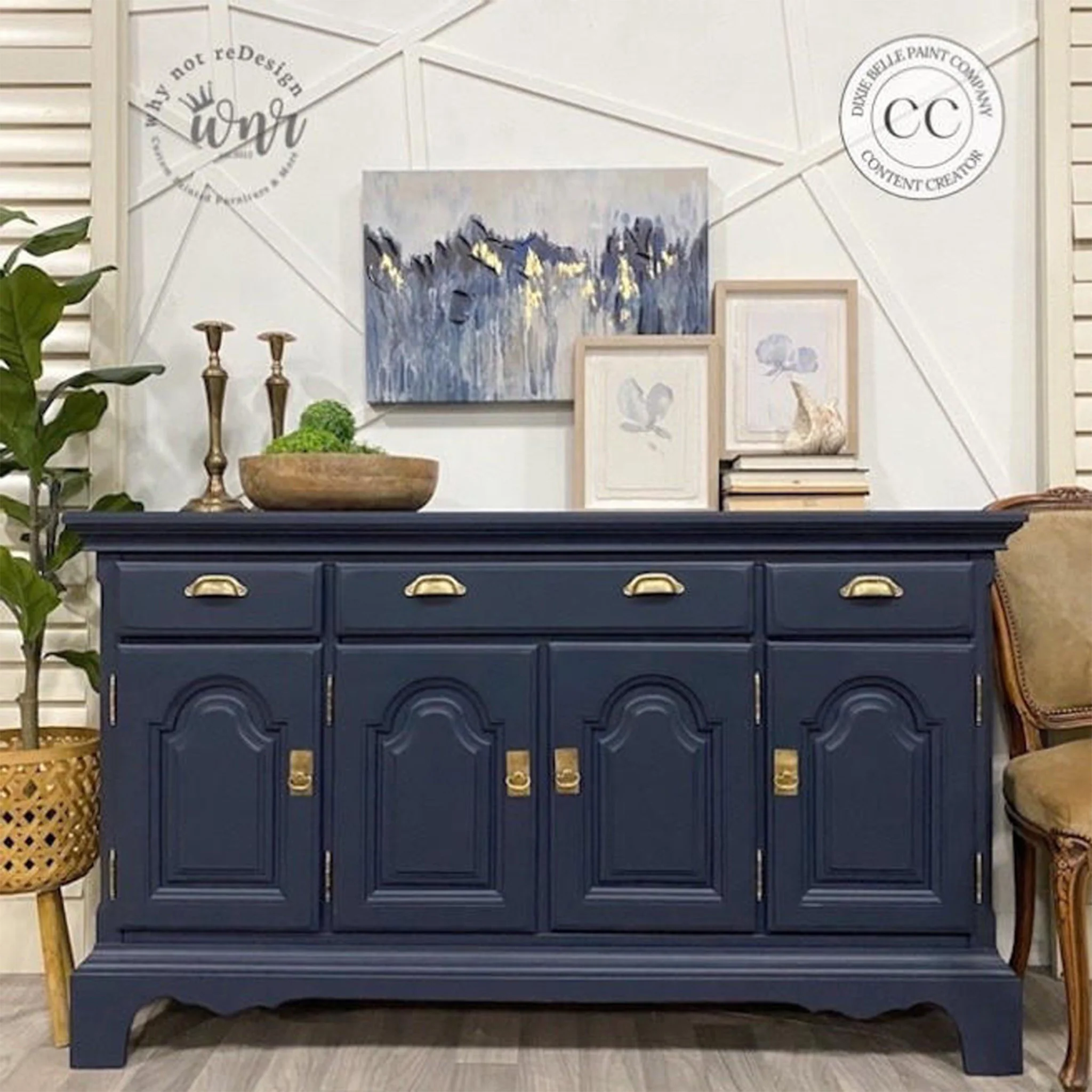 Dixie Belle Deep Sea Silk All-in-One | Furniture Paint - Image 6