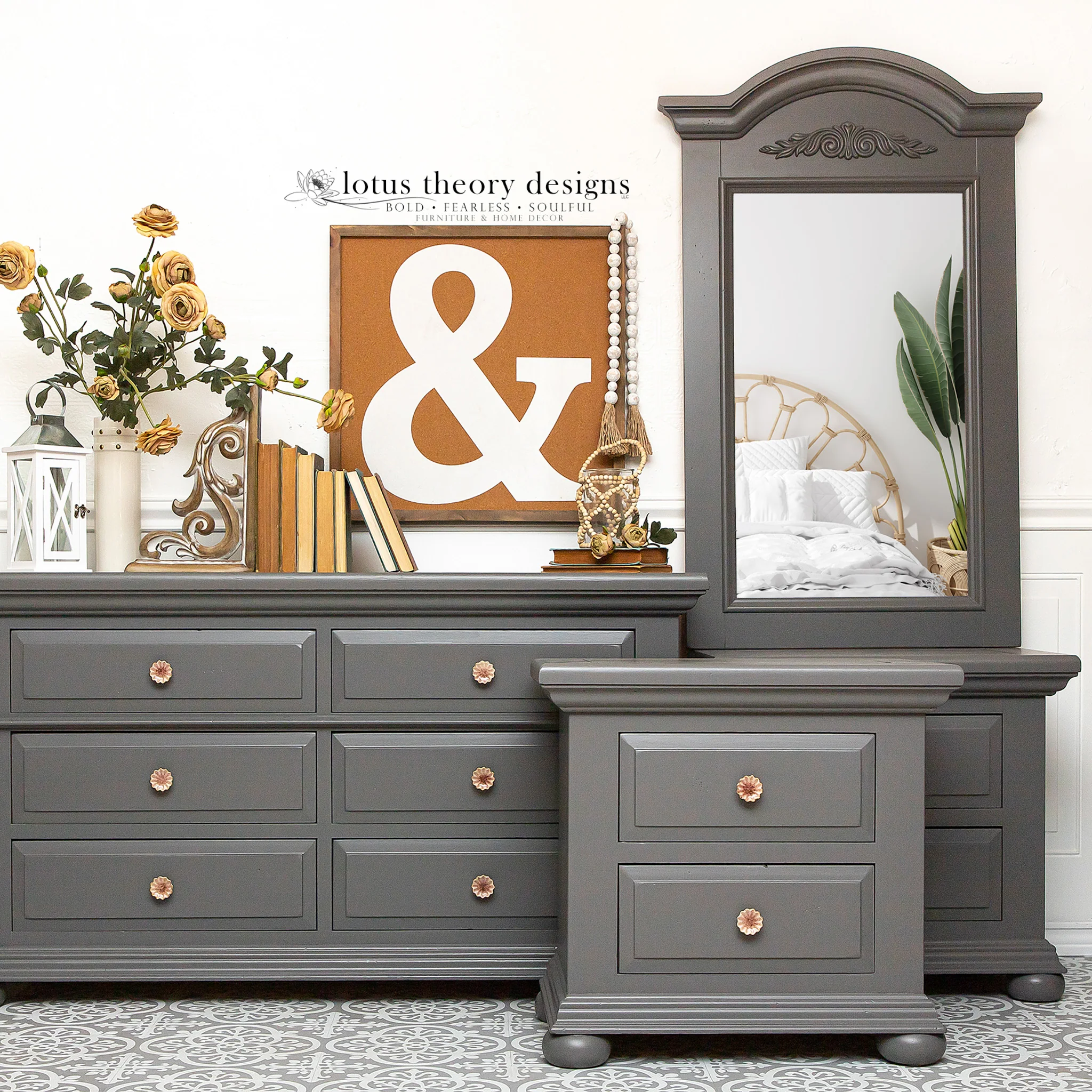 Dixie Belle Hurricane Gray Chalk Mineral Paint | Furniture Paint - Image 6