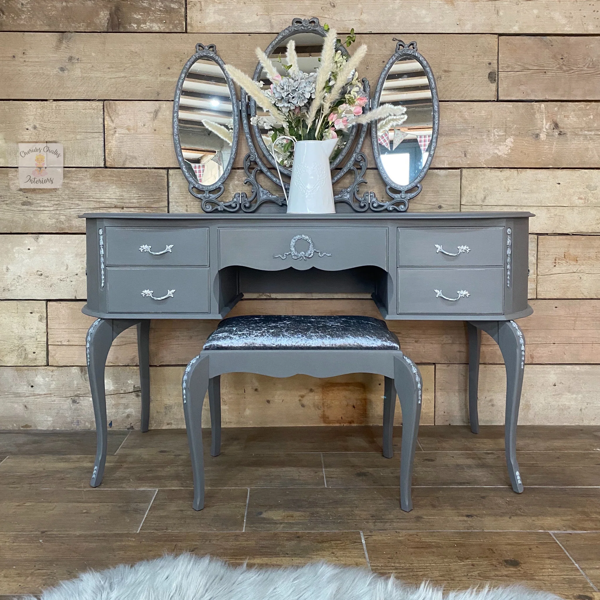 Dixie Belle Hurricane Gray Chalk Mineral Paint | Furniture Paint - Image 8