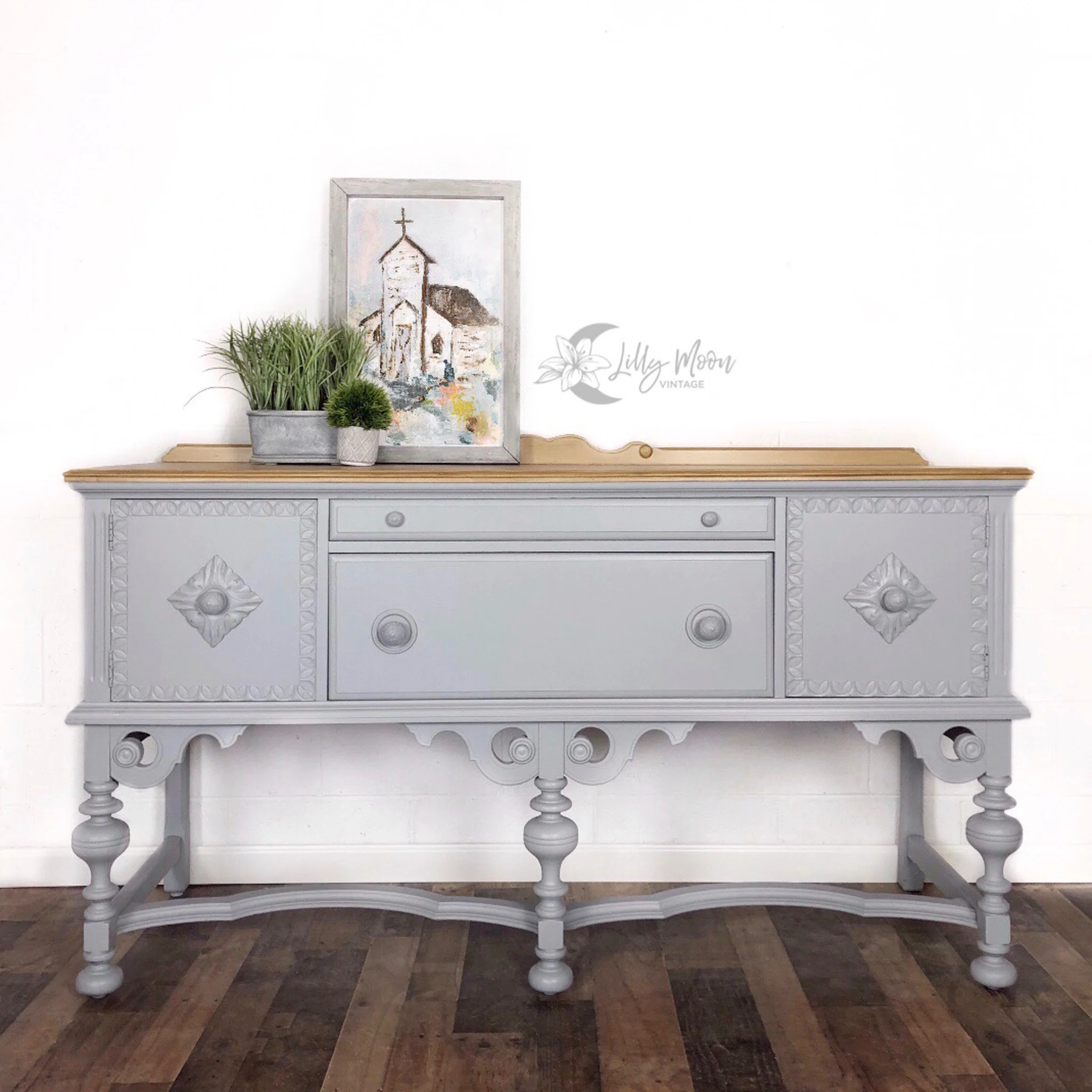 Dixie Belle Manatee Gray Chalk Mineral Paint | Furniture Paint - Image 2