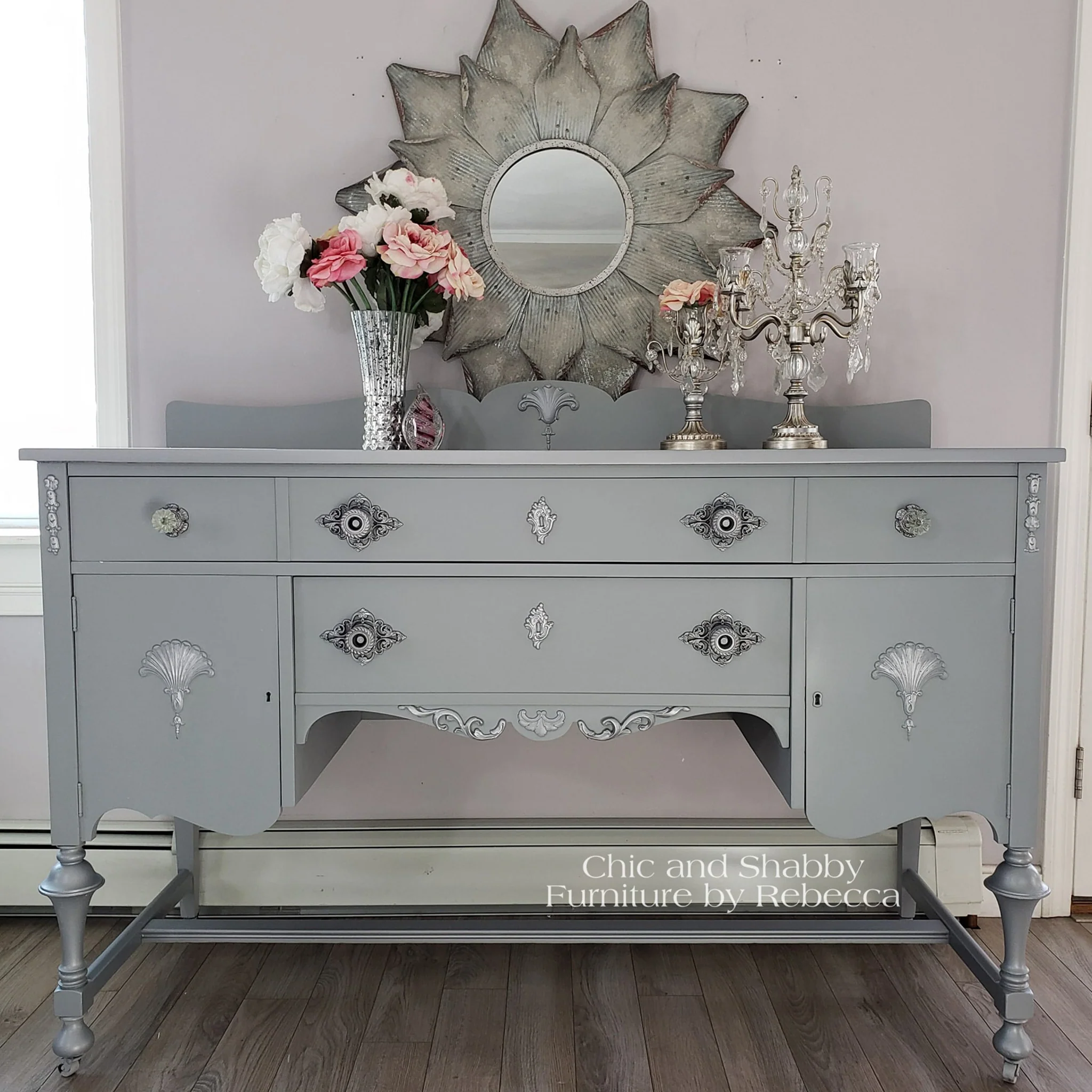 Dixie Belle Manatee Gray Chalk Mineral Paint | Furniture Paint - Image 3