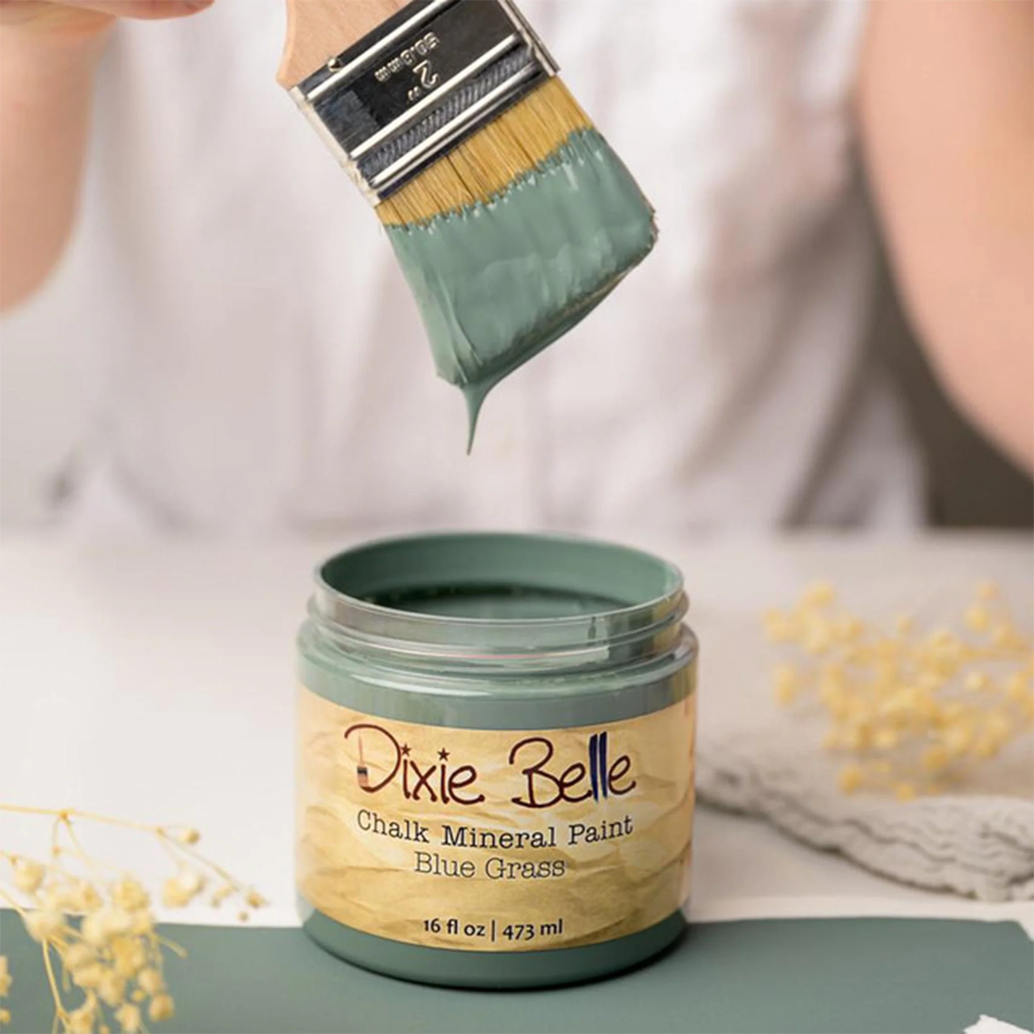 Dixie Belle Blue Grass Chalk Mineral Paint | Furniture Paint - Image 4