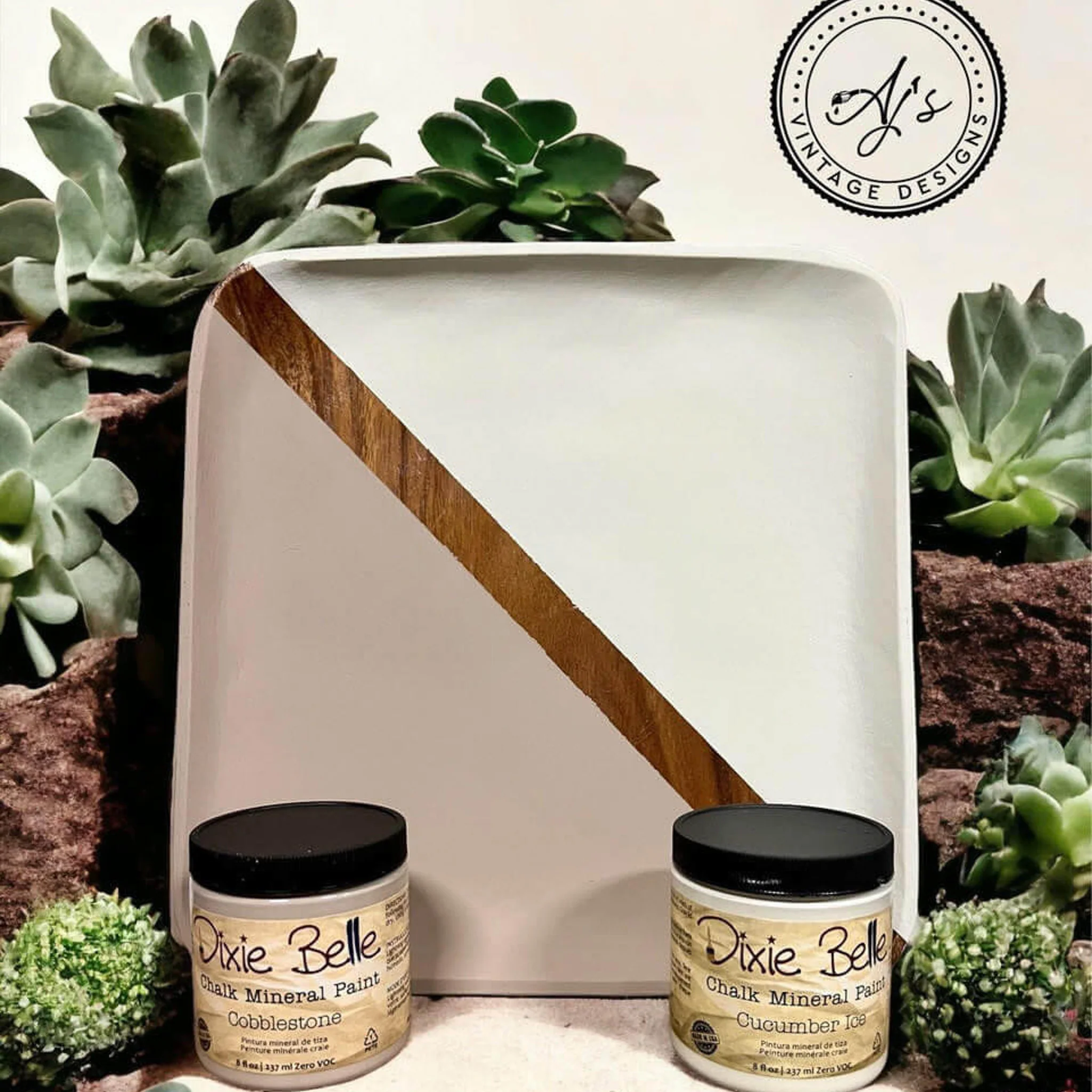 Dixie Belle Cobblestone Chalk Mineral Paint | Furniture Paint - Image 3