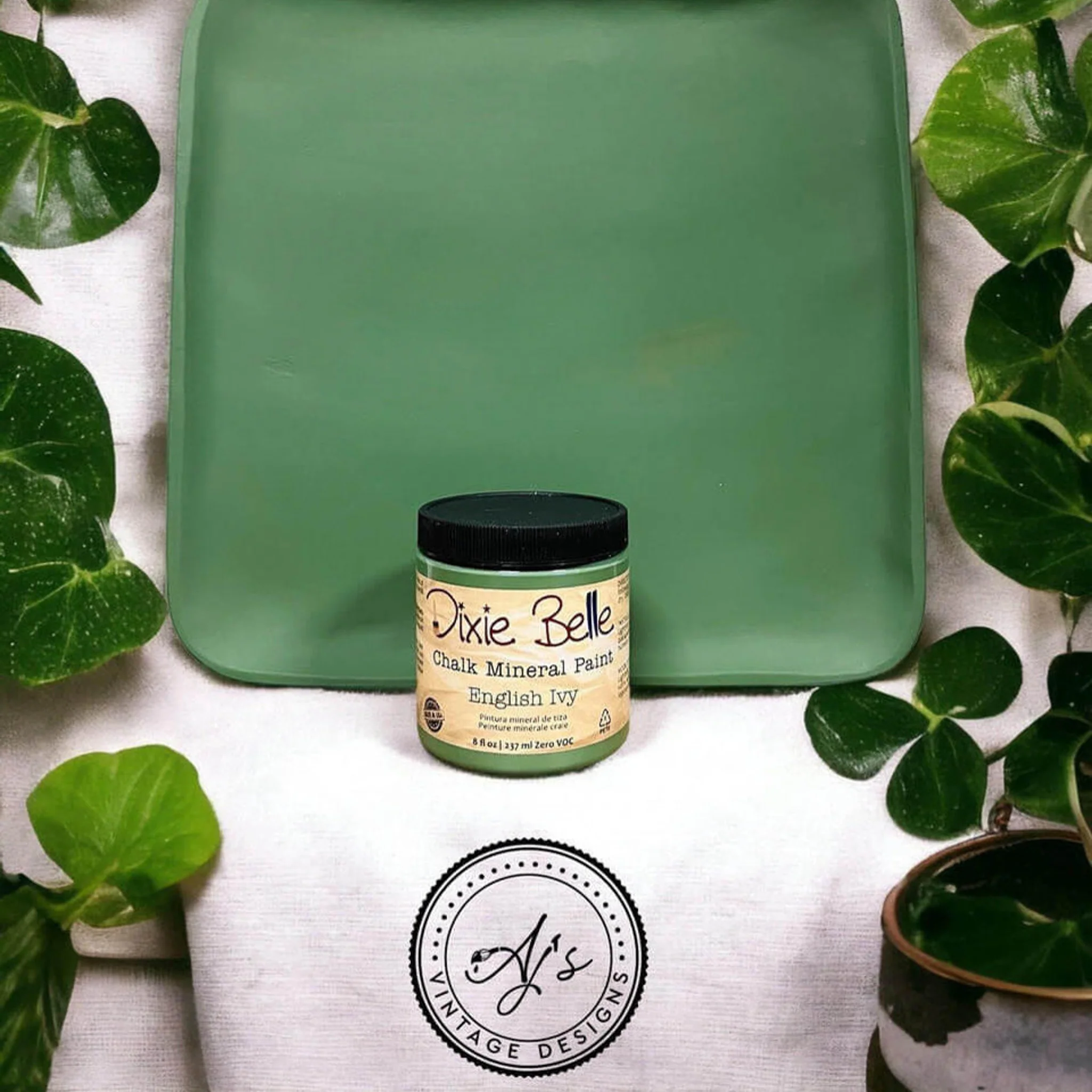 Dixie Belle English Ivy Chalk Mineral Paint | Furniture Paint - Image 3