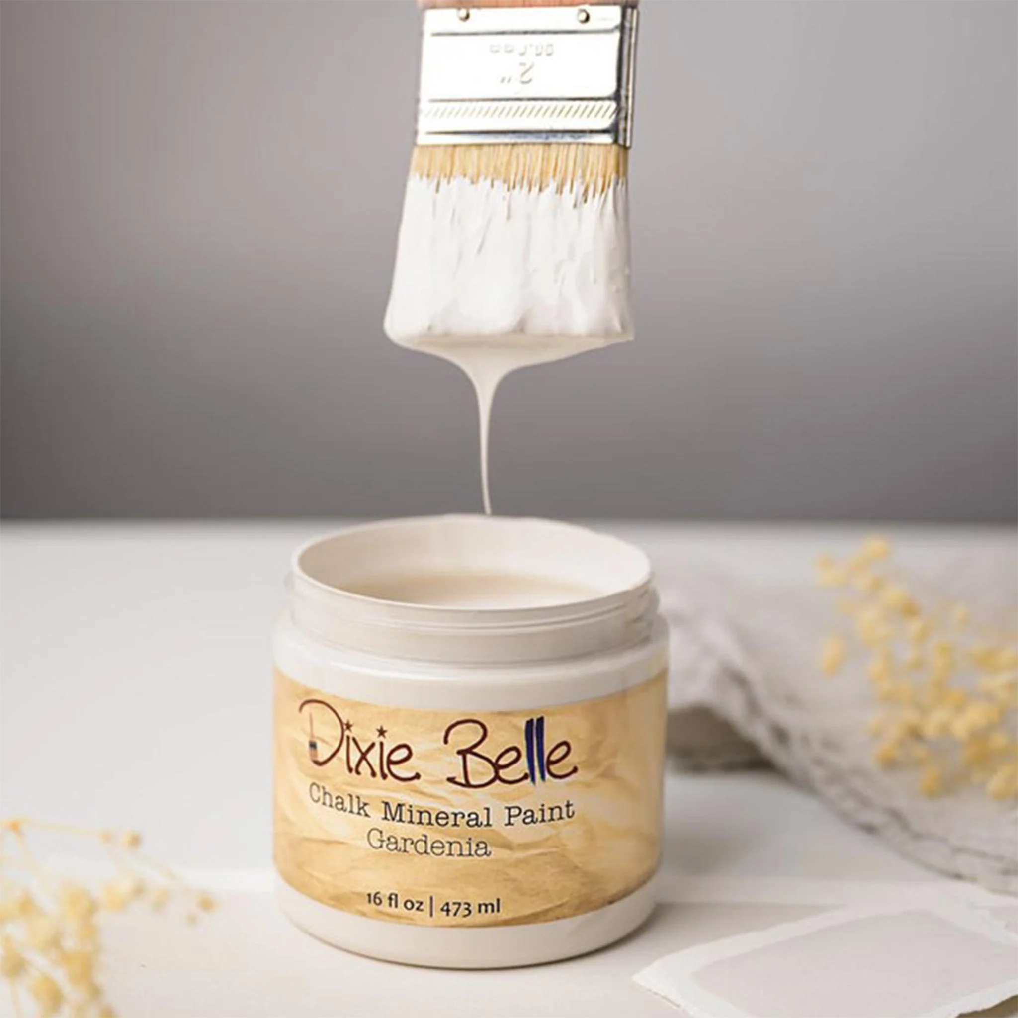 Dixie Belle Gardenia Chalk Mineral Paint | Furniture Paint - Image 4