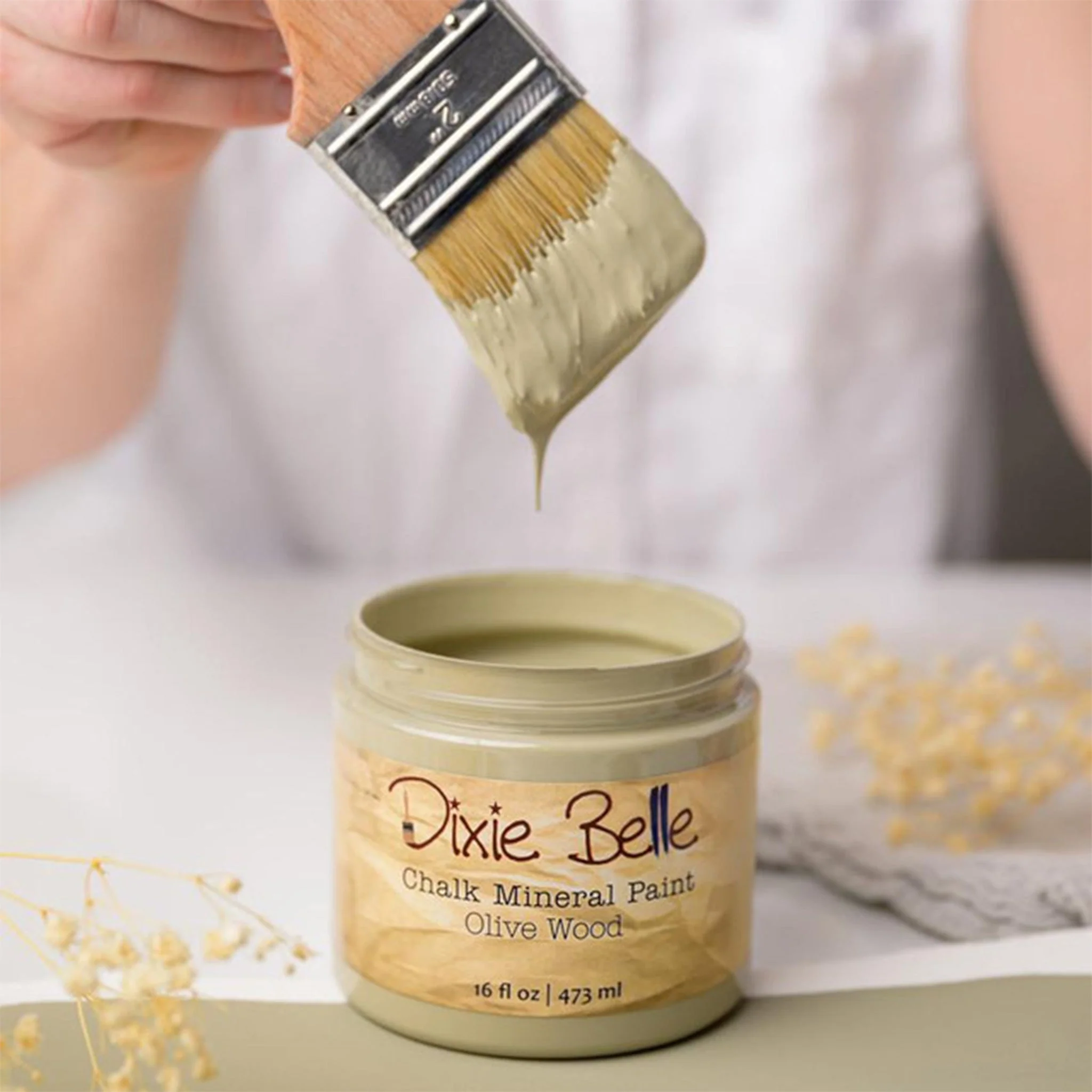 Dixie Belle Olive Wood Chalk Mineral Paint | Furniture Paint - Image 4