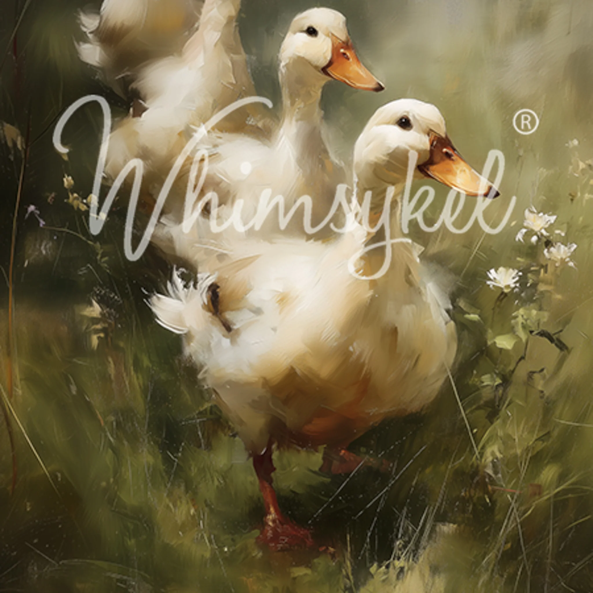 Whimsykel - Ducks in a Row Decoupage Paper (21x29 Size)