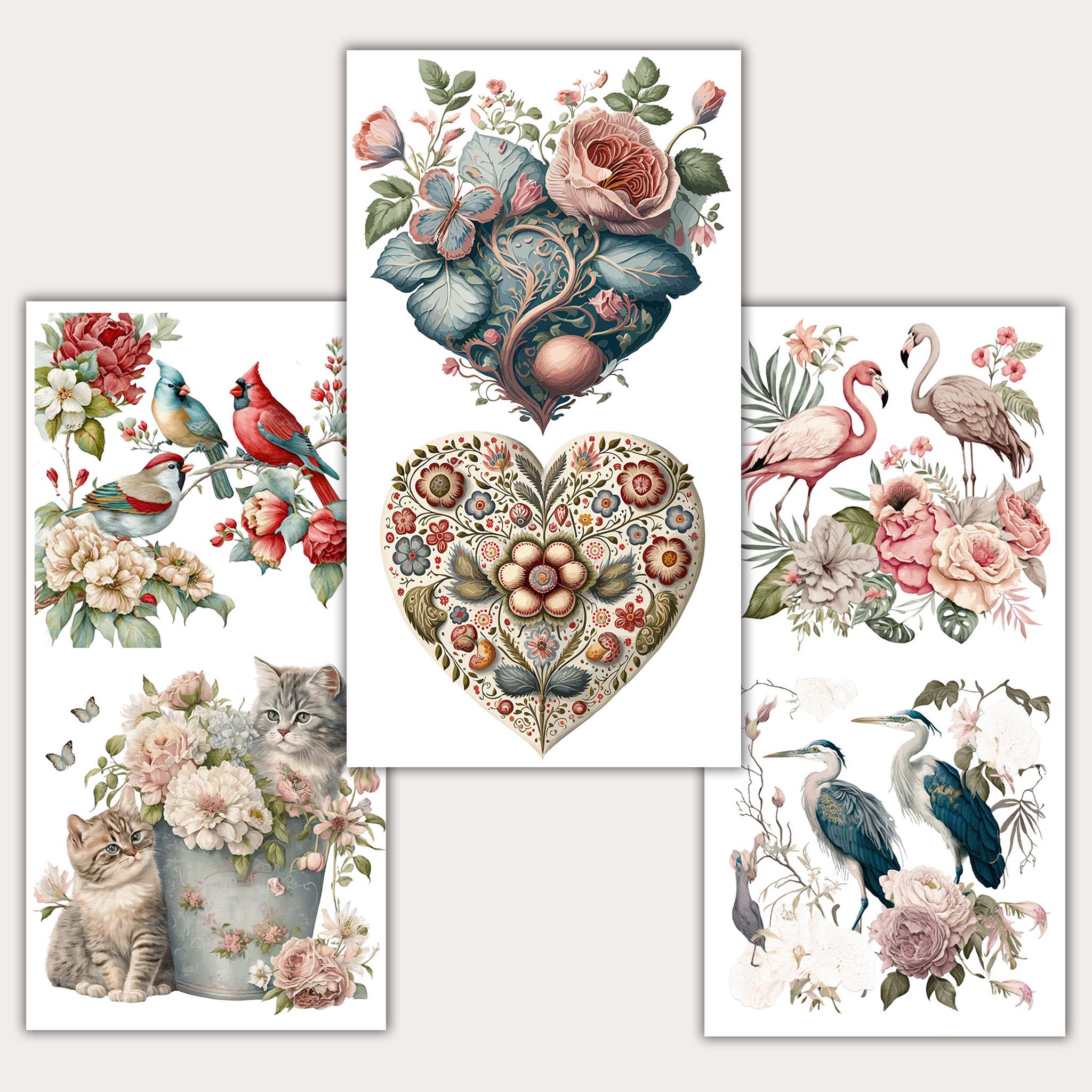 Dadarkar Art - Unspoken Bond Small Furniture Transfer (3 Sheets, 6x12 Each)