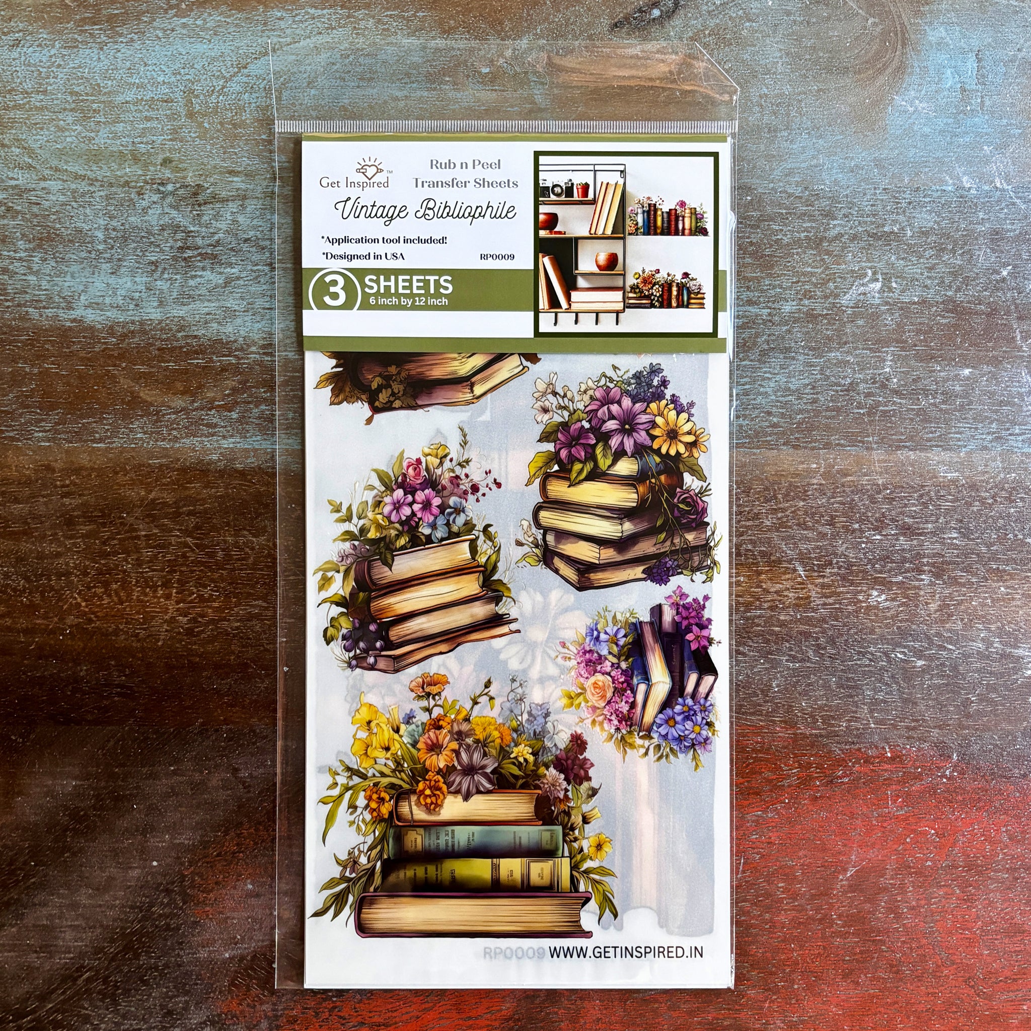 Dadarkar Art - Vintage Bibliophile Small Furniture Transfer (3 Sheets, 6x12 Each) - Image 2