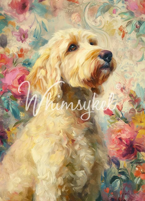 Whimsykel - Golden Doodle Decoupage Paper (21x29 Size)