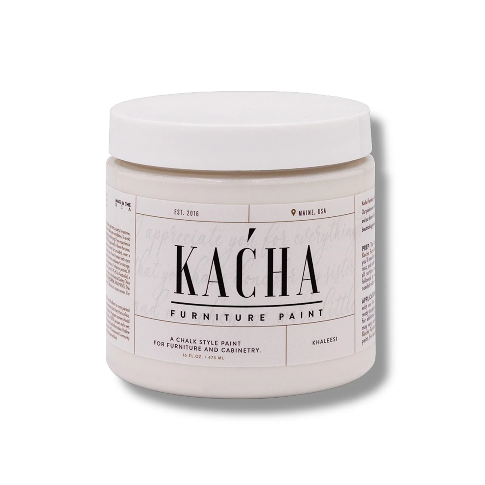 KACHA Furniture Paint - Khaleesi White | Elegant Matte Finish (Available in 2 Sizes) - Image 4