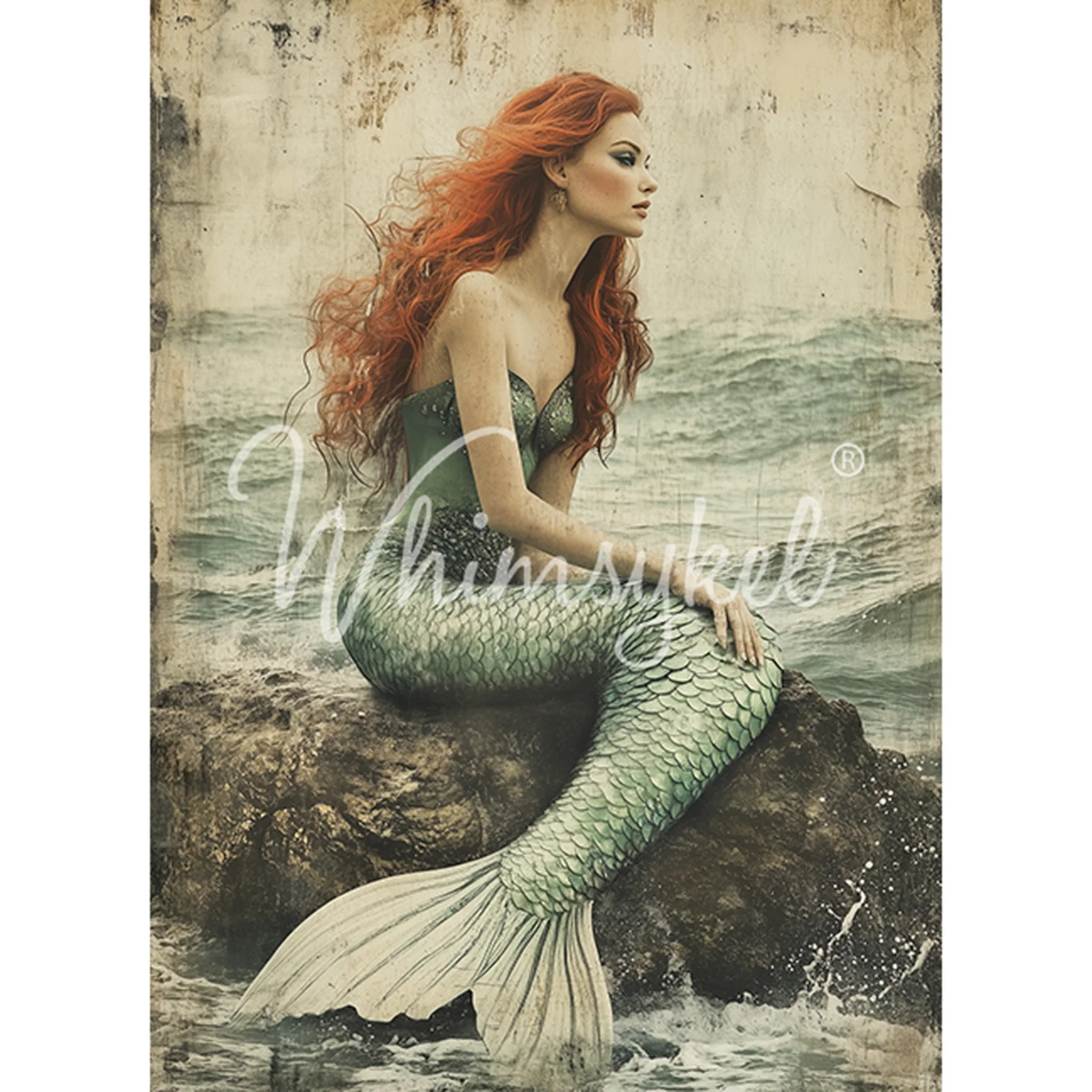 Whimsykel - Maiden of the Sea Decoupage Paper (21x29, 14x20) - Image 5