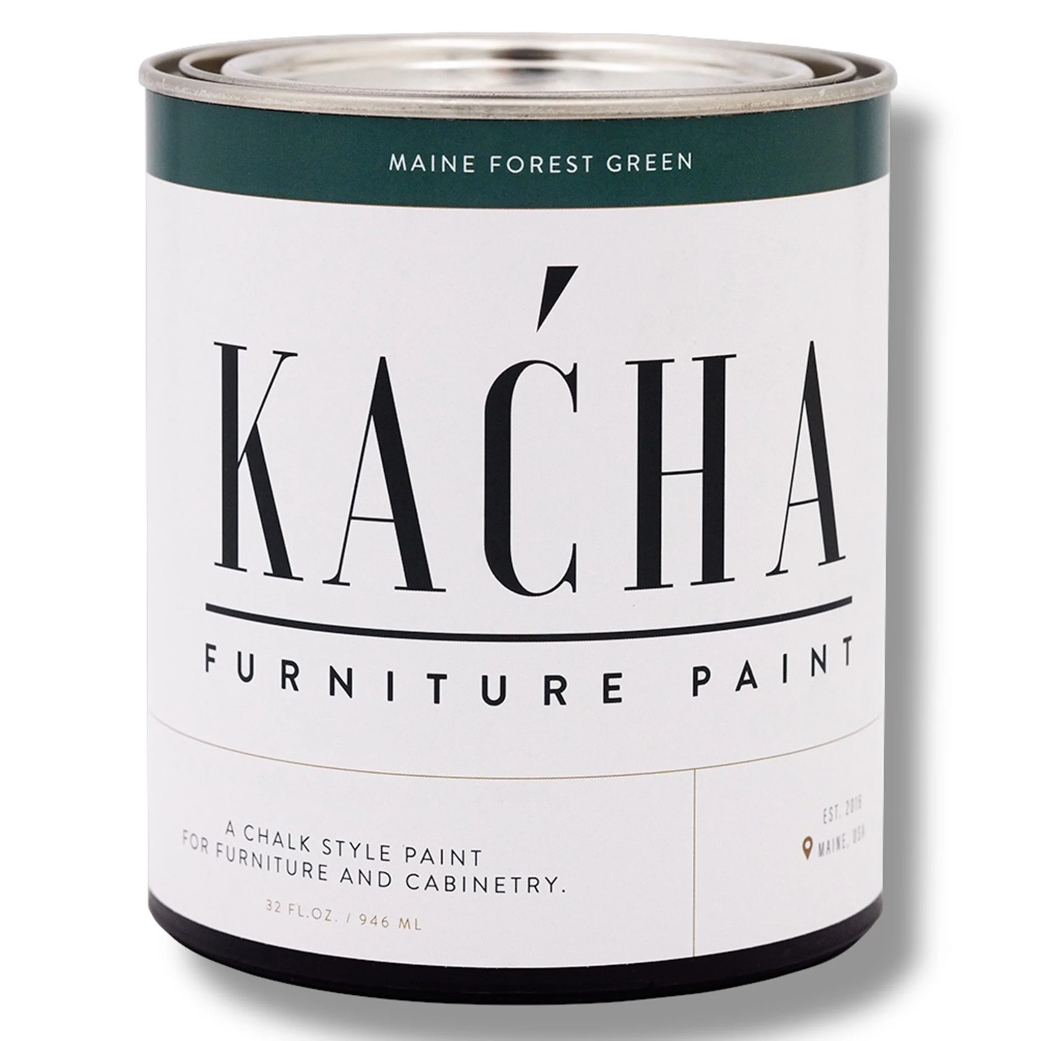 KACHA Furniture Paint - Maine Forest Green | Elegant Matte Finish (Available in 2 Sizes) - Image 6