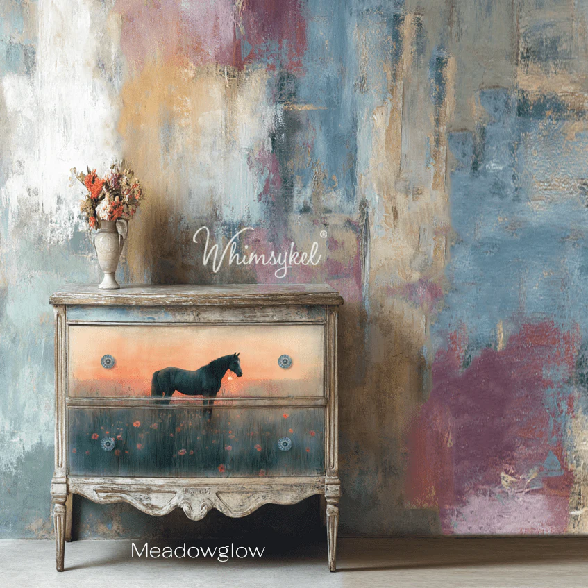 Whimsykel - Meadow Glow Horse Decoupage Paper (21x29, 14x20) - Image 2