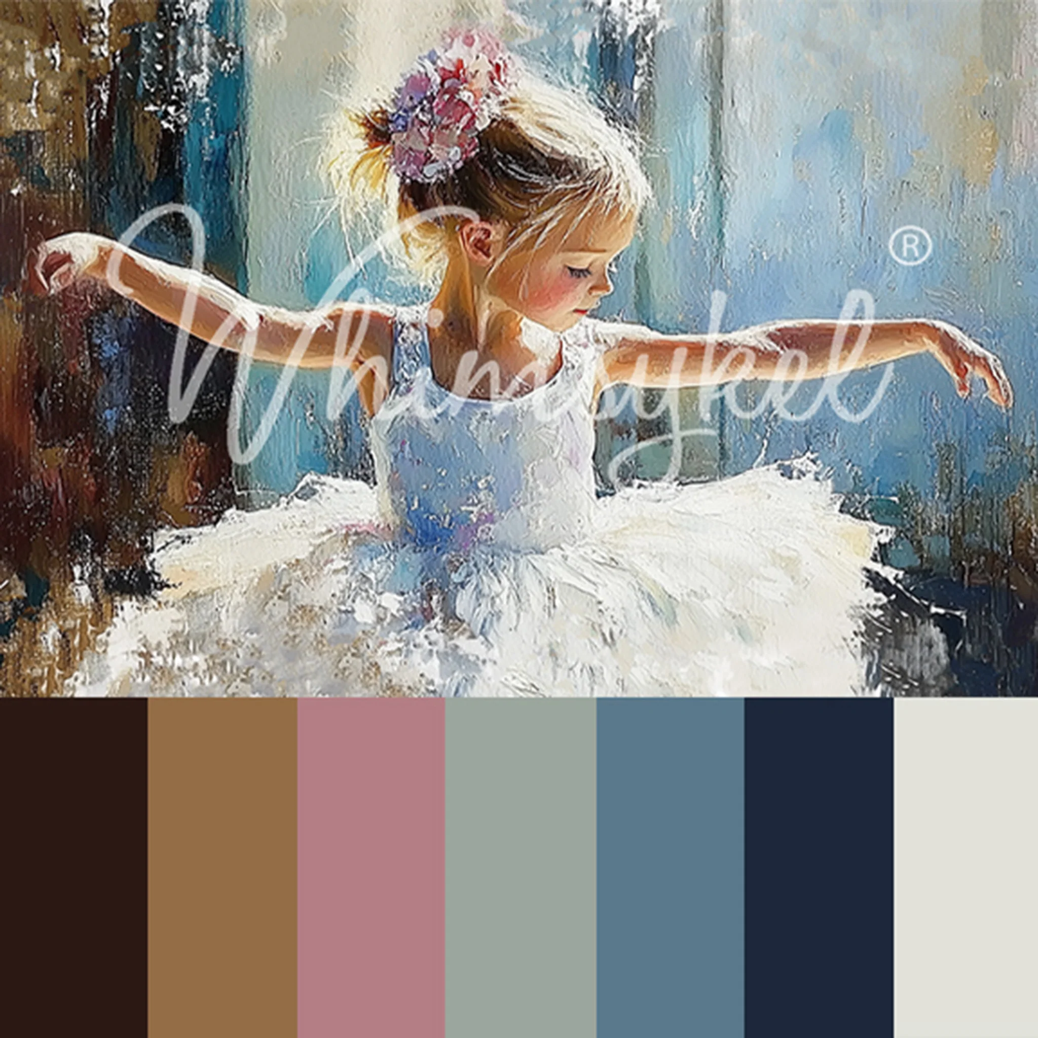 Whimsykel - Pirouettes & Petals Decoupage Paper (21x29, 14x20) - Image 5