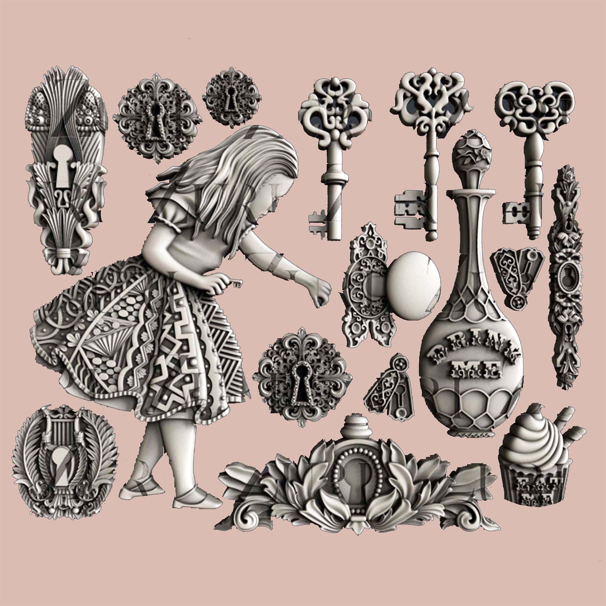 Zuri - Alice's Keys Silicone Mold - Image 4
