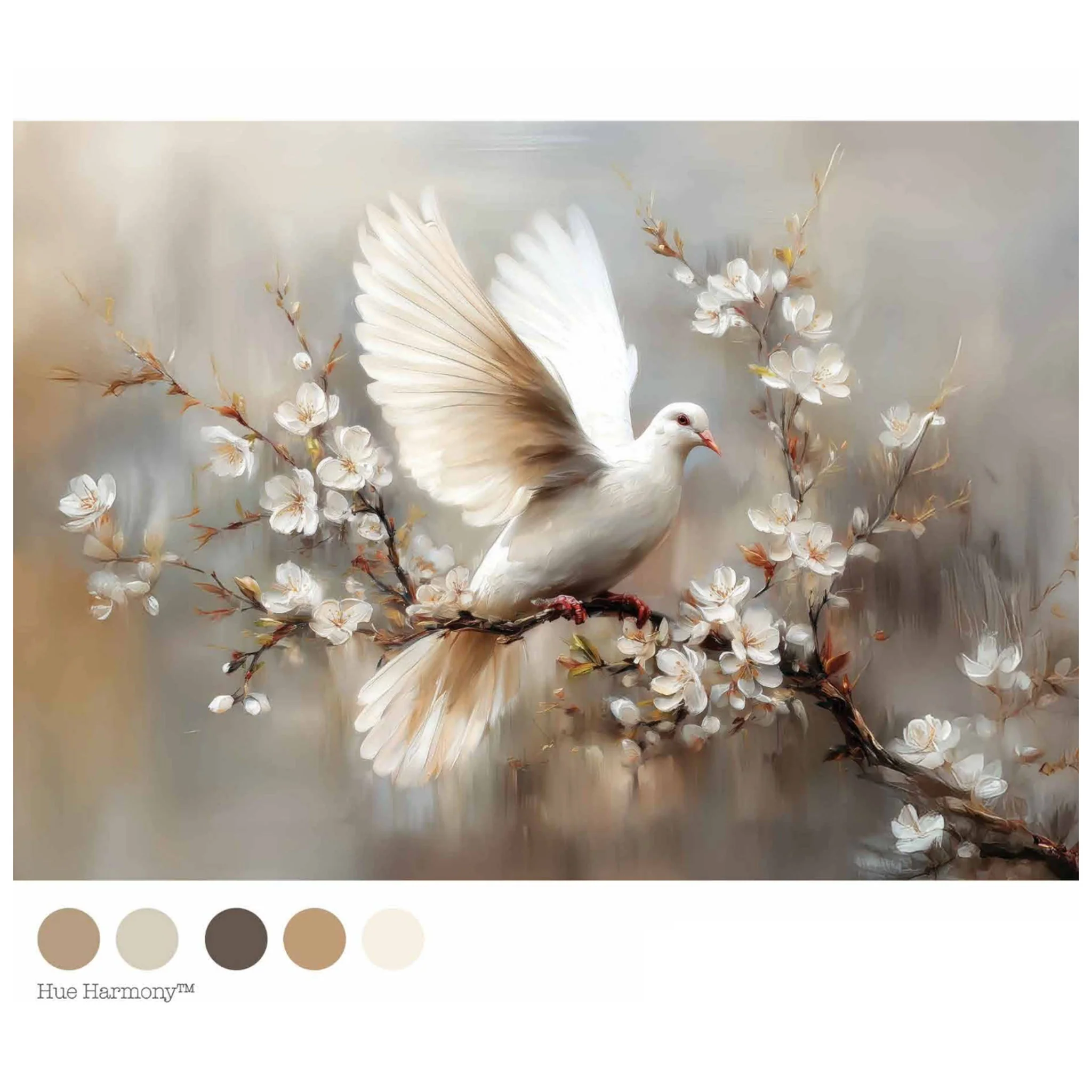 ReDesign with Prima - Alabaster Grace Decoupage Paper (A1) - Image 5