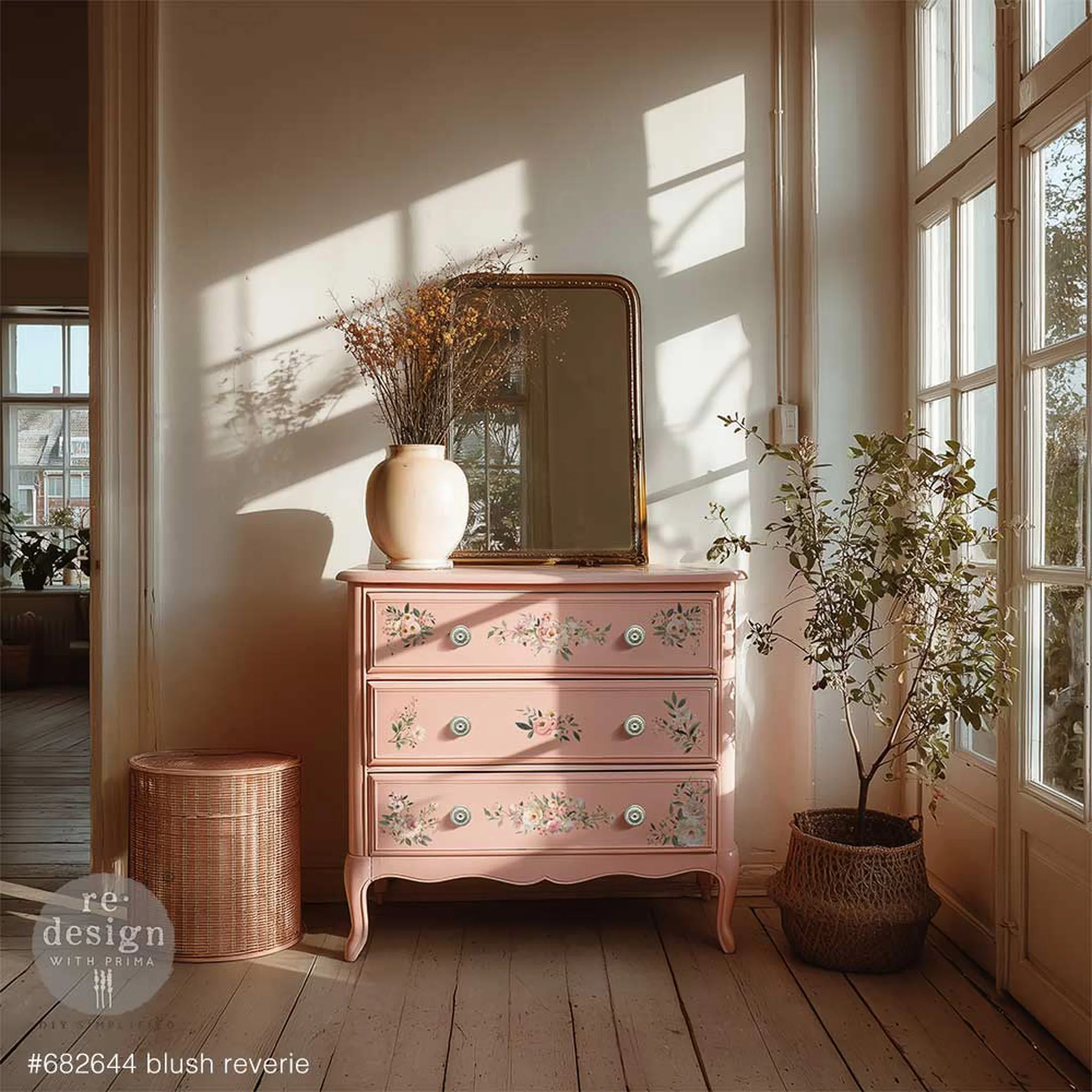 ReDesign with Prima - Blush Reverie Rub-On Transfer Set | 8.5x11, 3 Sheets - Image 2