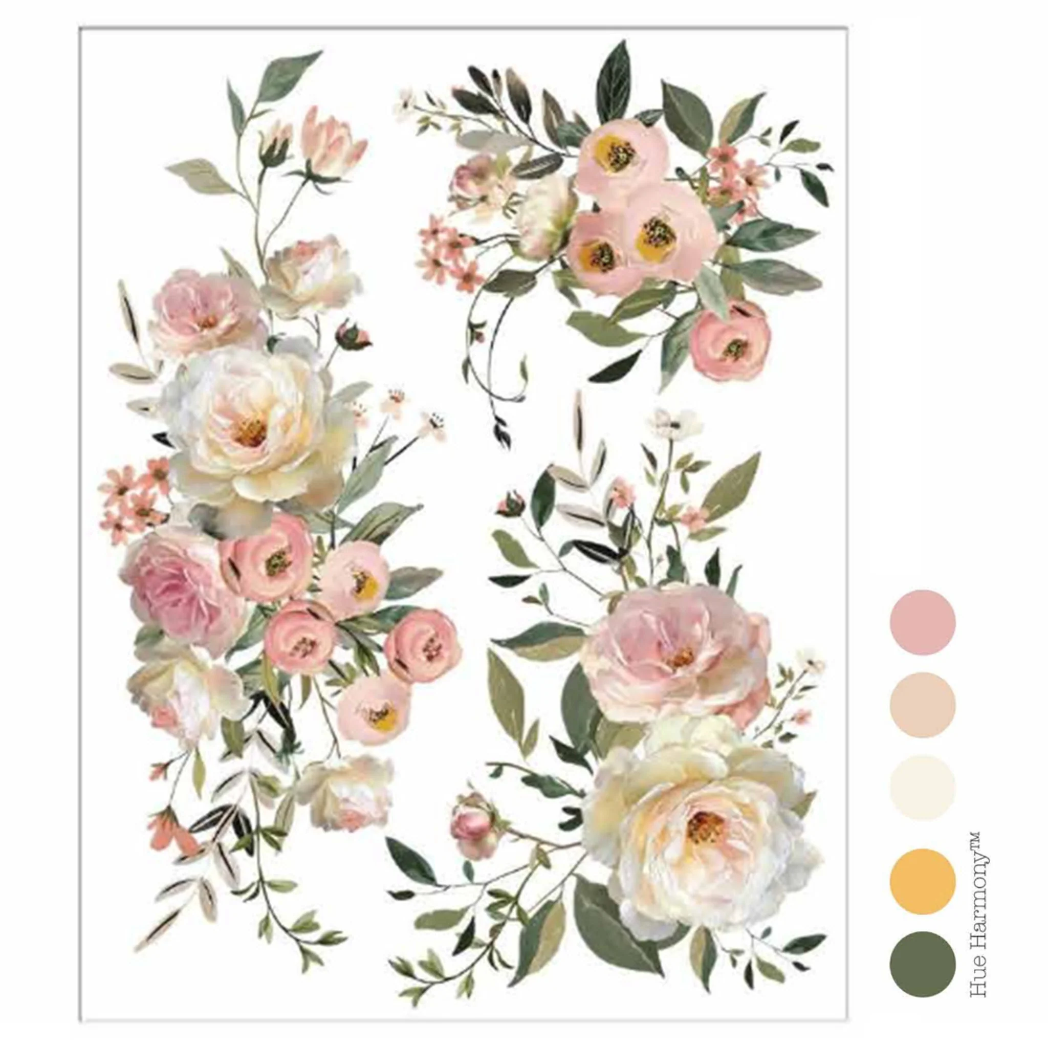 ReDesign with Prima - Blush Reverie Rub-On Transfer Set | 8.5x11, 3 Sheets - Image 5