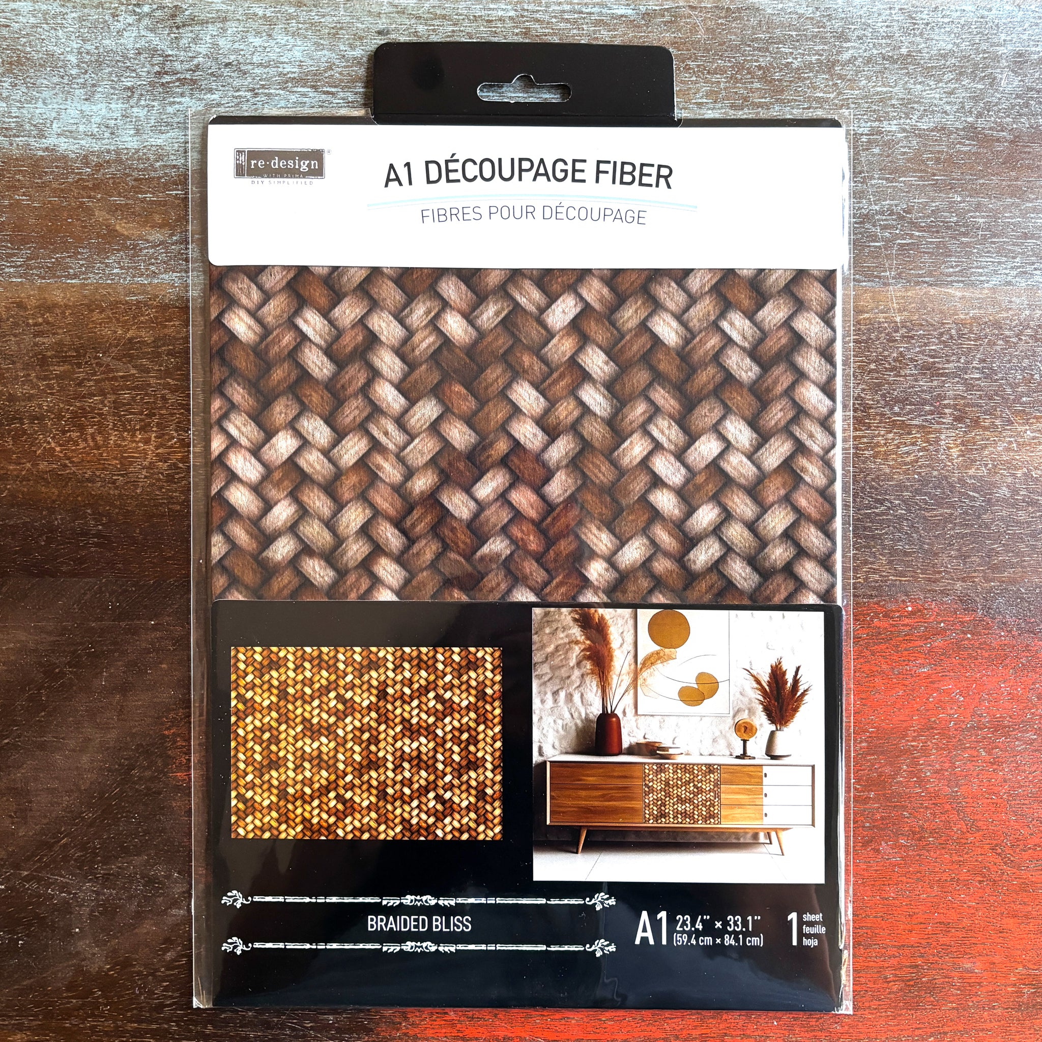 ReDesign with Prima - Braided Bliss Decoupage Paper (A1) - Image 6
