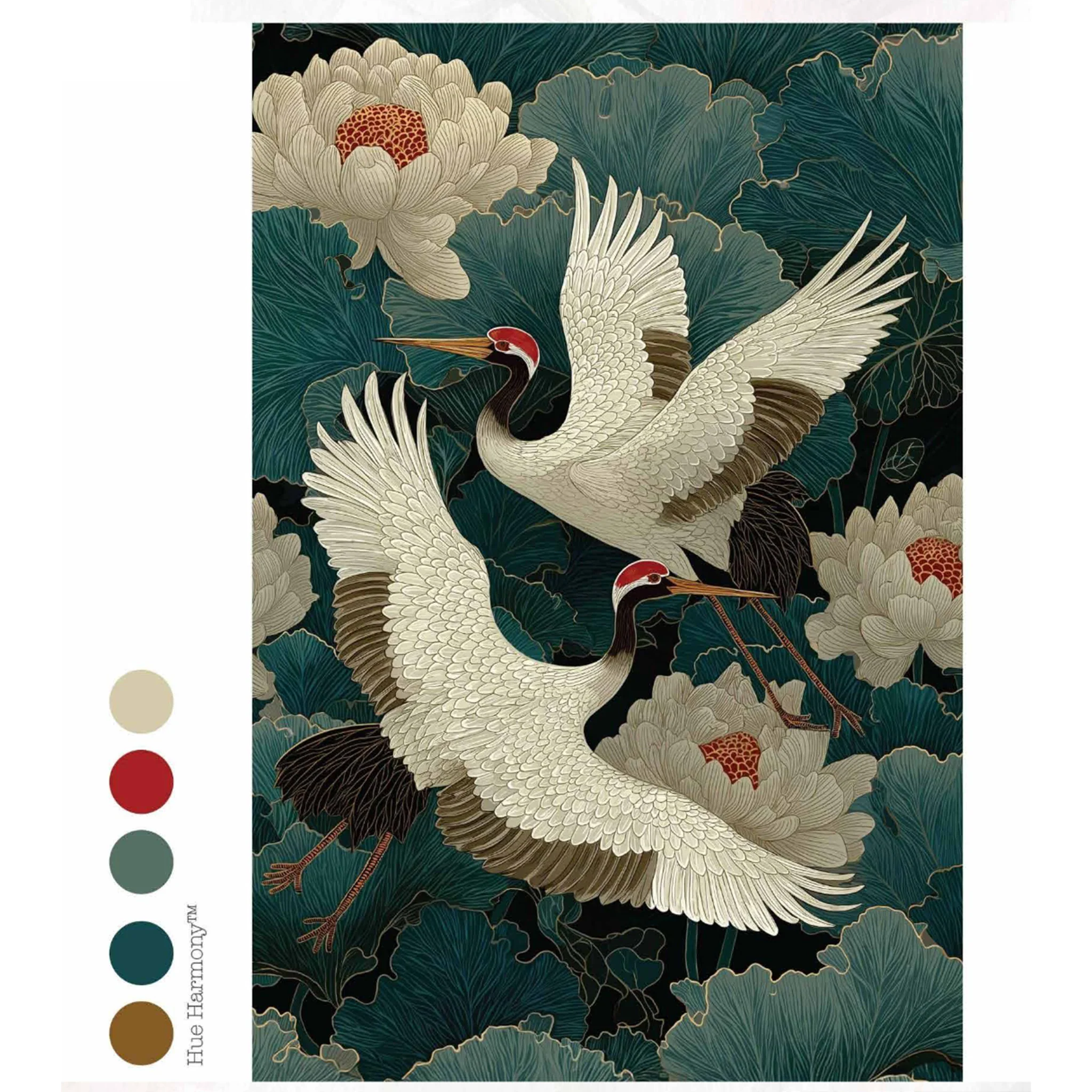 ReDesign with Prima - Grace in Flight Decoupage Paper (19.5x30) - Image 5
