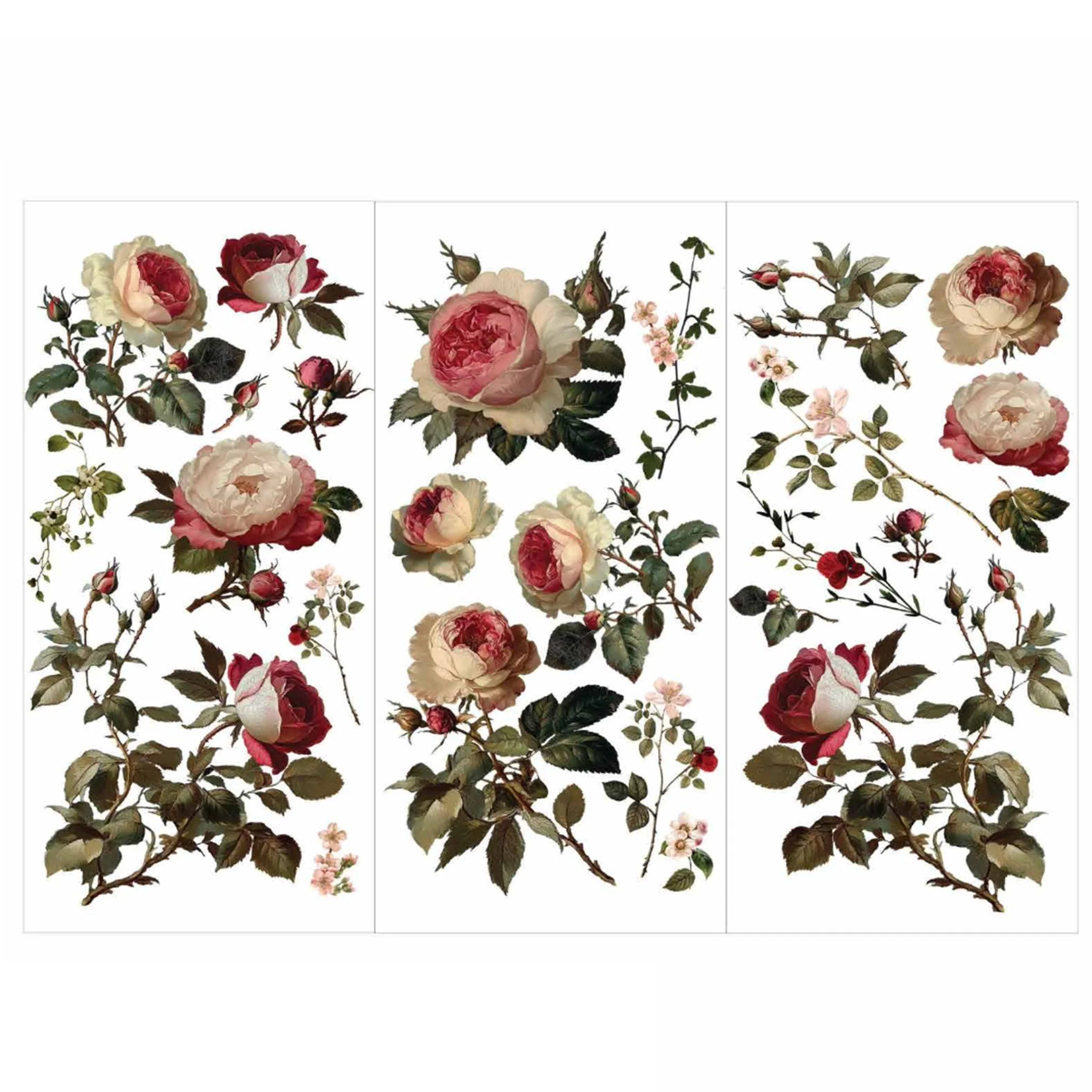 ReDesign with Prima Midnight Rose Rub-On Transfer | 6x12, 3 Sheets - Image 2