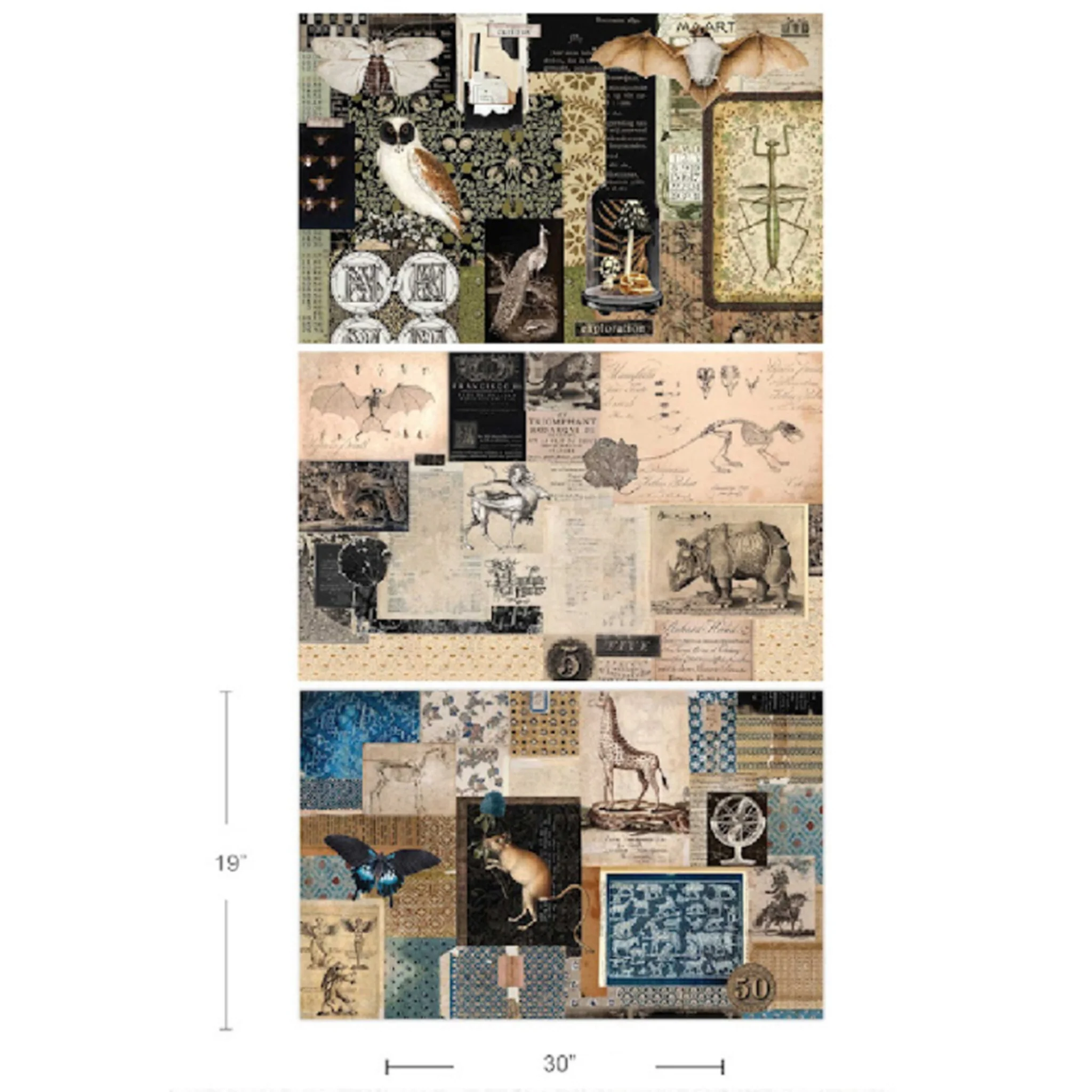 ReDesign with Prima – Mystic Manuscripts Decoupage Papers (3 Sheets; 30x19.5) - Image 3