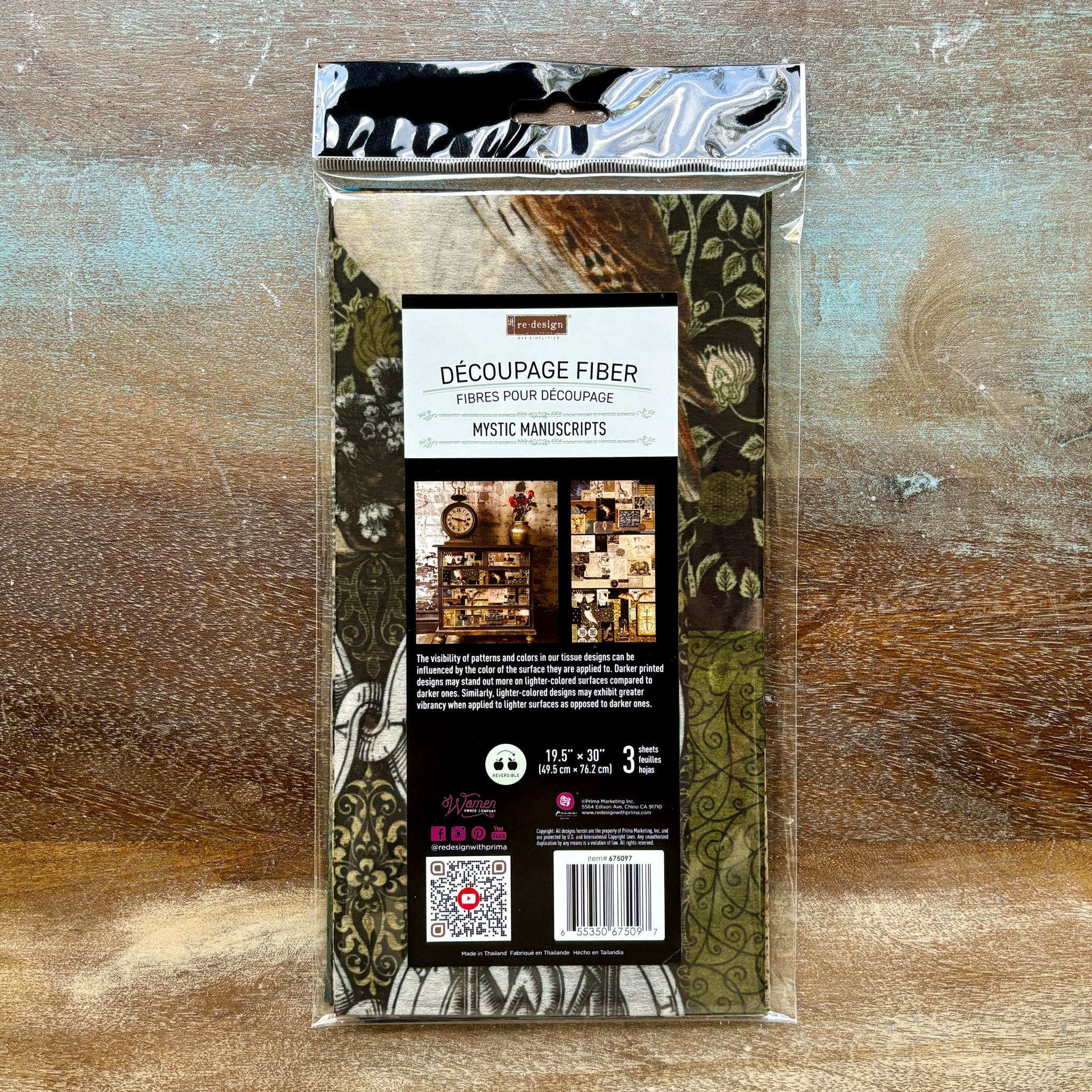 ReDesign with Prima – Mystic Manuscripts Decoupage Papers (3 Sheets; 30x19.5) - Image 4