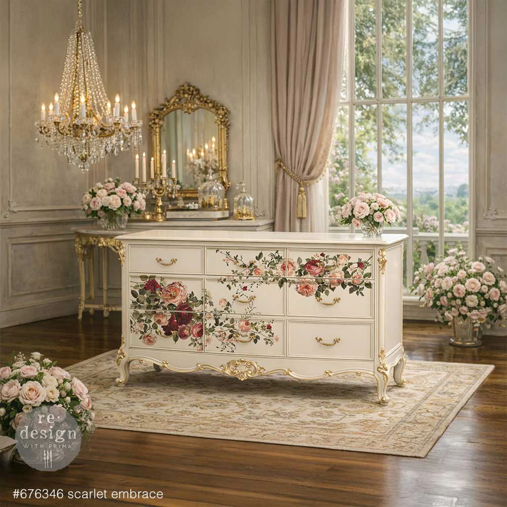 ReDesign with Prima - Scarlet Embrace Furniture Transfer (24x35) - Image 7