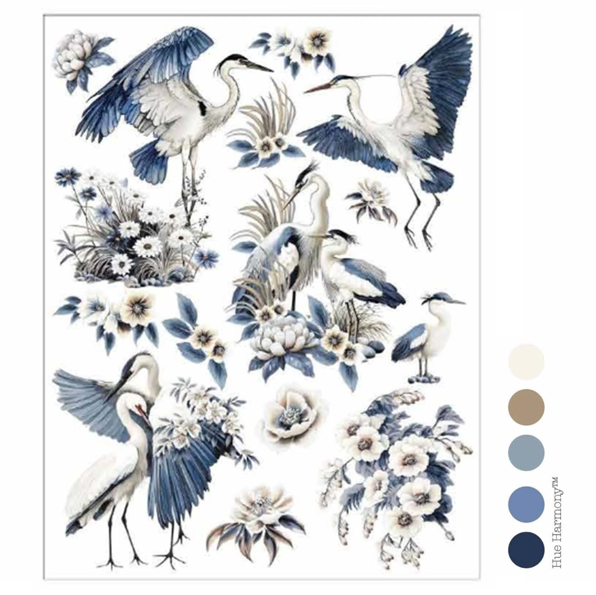 ReDesign with Prima - Whispers by the Marsh Rub-On Transfer Set | 8.5x11, 3 Sheets - Image 5