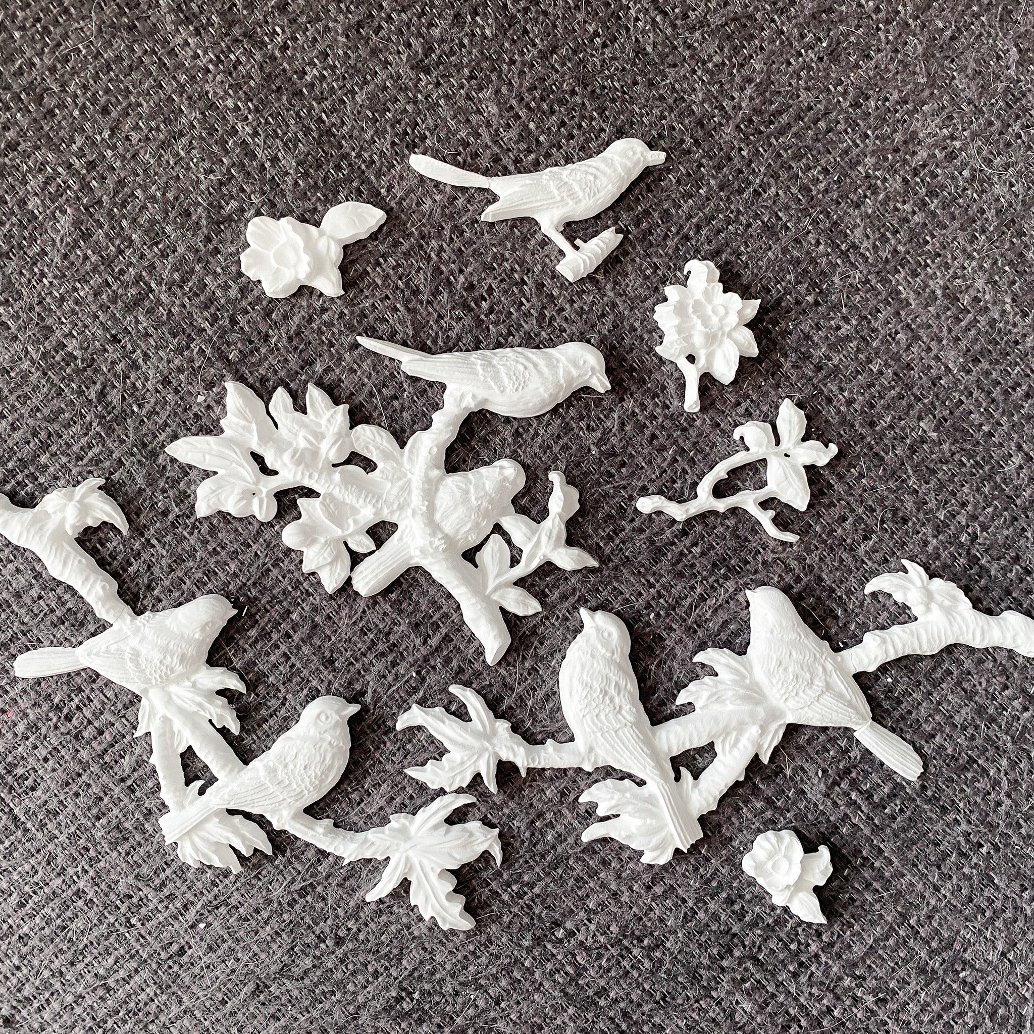 ReDesign with Prima - Whispers of Wings (Birds) Silicone Mold (5x8 Size)