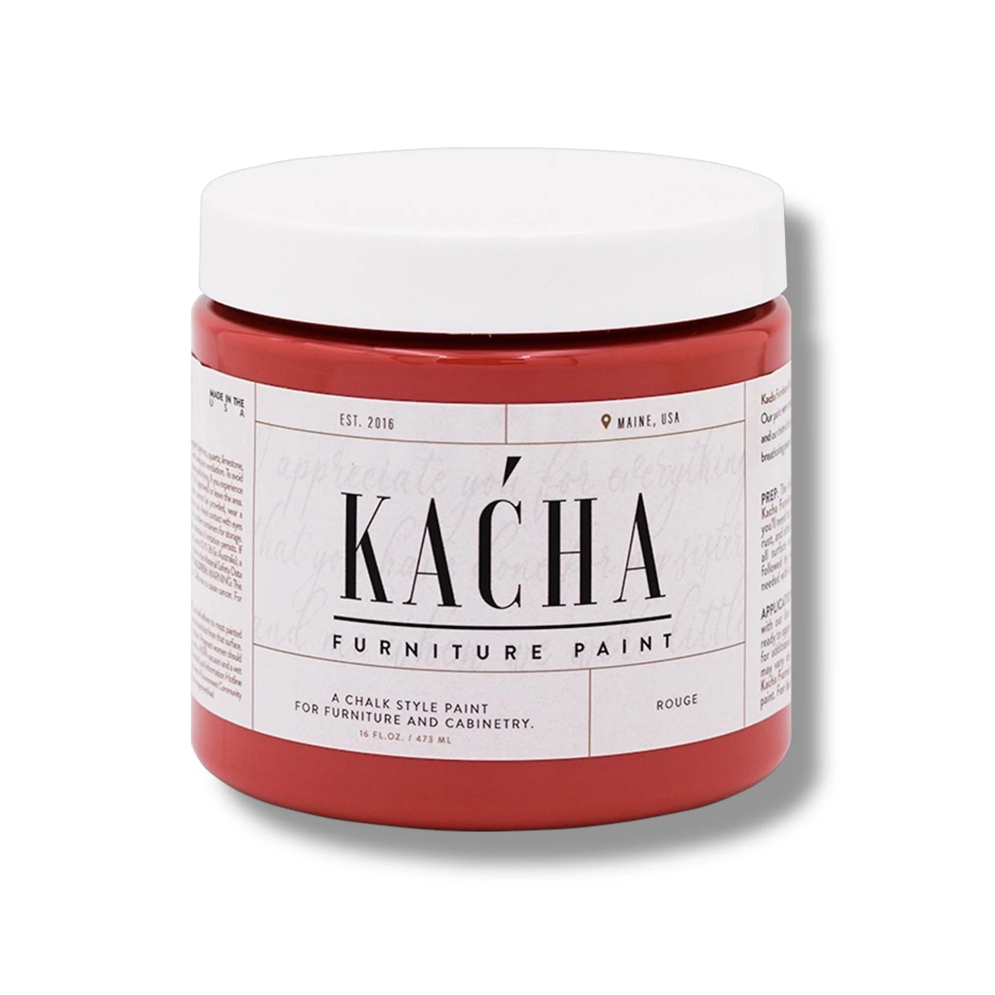 KACHA Furniture Paint - Rouge Red | Elegant Matte Finish (Available in 2 Sizes) - Image 7