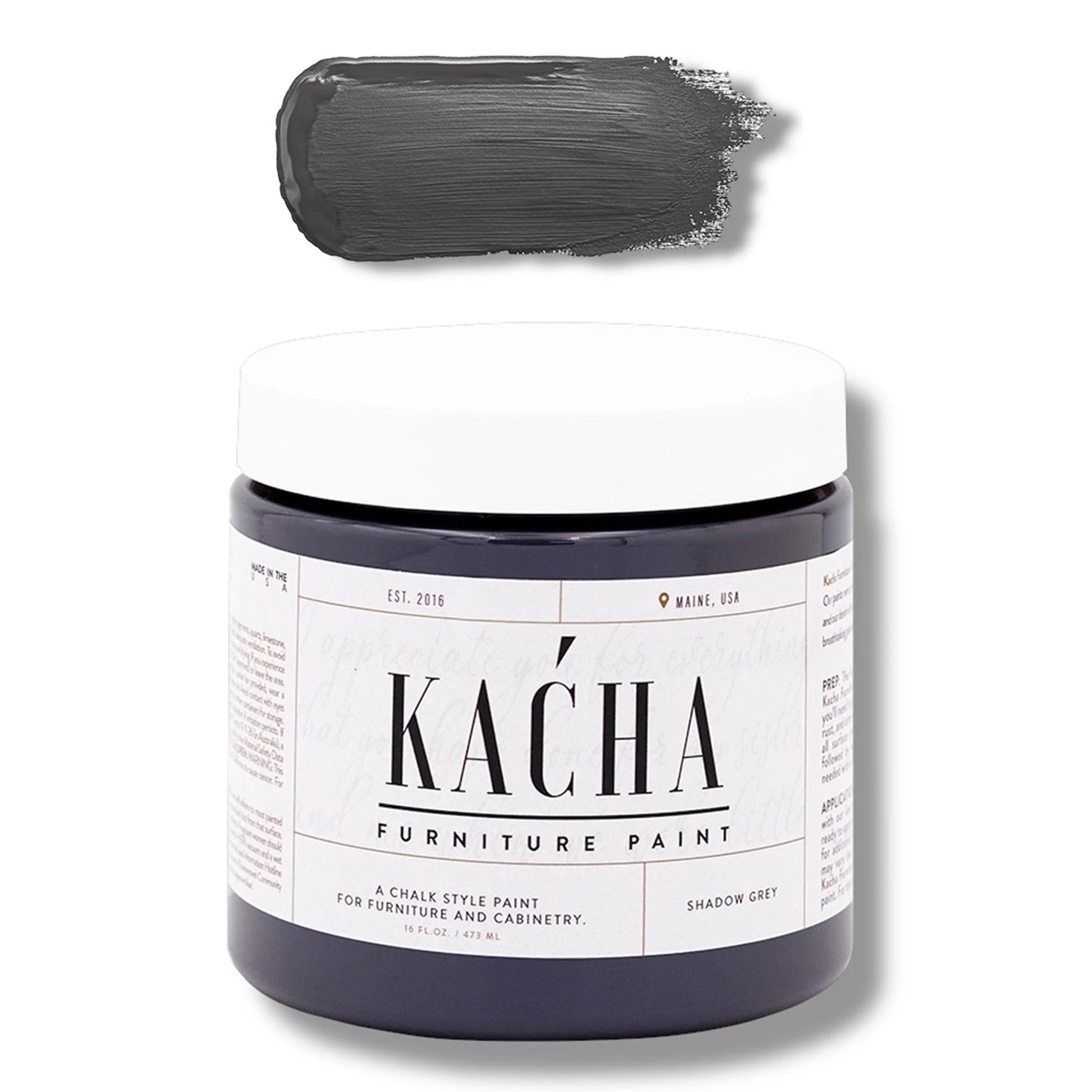 KACHA Furniture Paint - Shadow Grey | Elegant Matte Finish (Available in 2 Sizes)