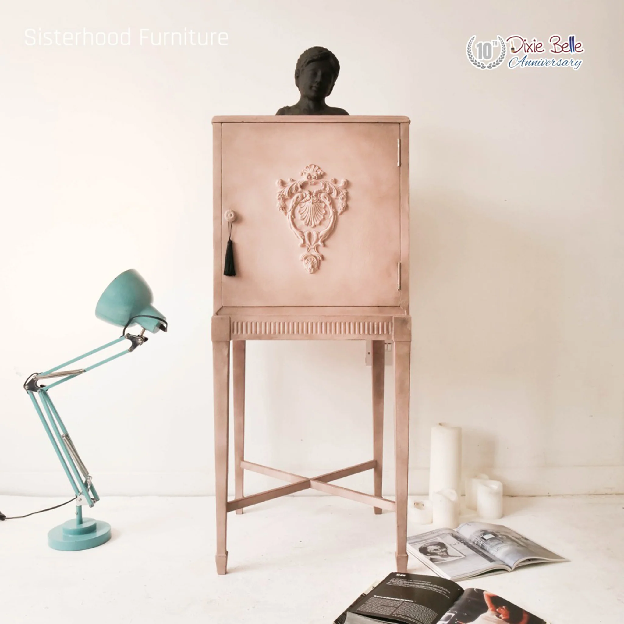 Dixie Belle Tea Rose Chalk Mineral Paint | Furniture Paint - Image 2