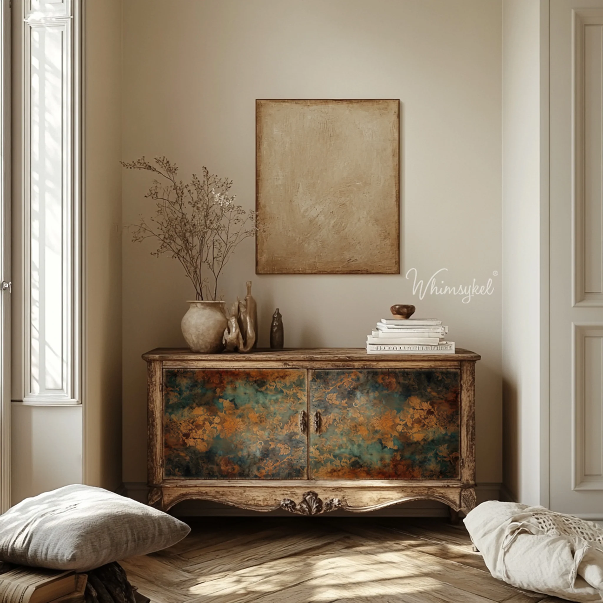 Whimsykel - Baroque Patina Decoupage Paper (21x29 Size) - Image 2
