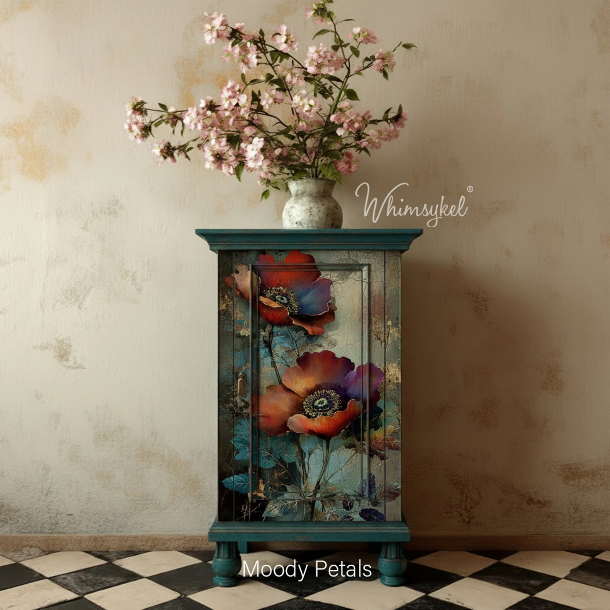 Whimsykel Moody Petals Decoupage Paper | 21x29 Furniture Paper - Image 2
