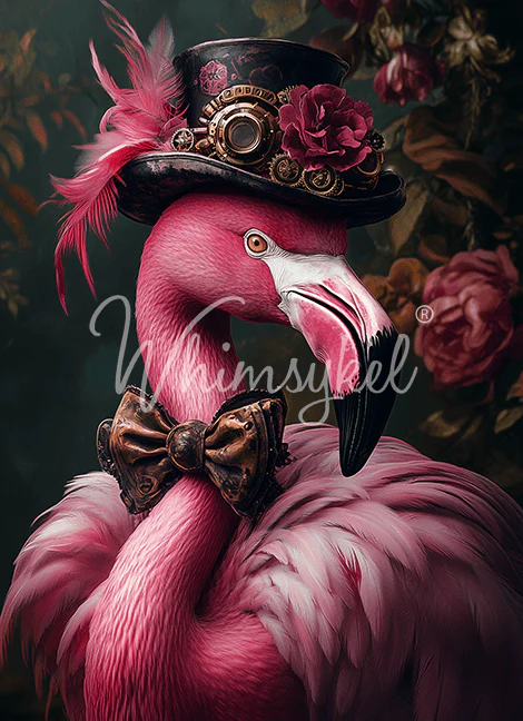 Whimsykel - Pink Flamingear Decoupage Paper (21x29 Size) - Image 4