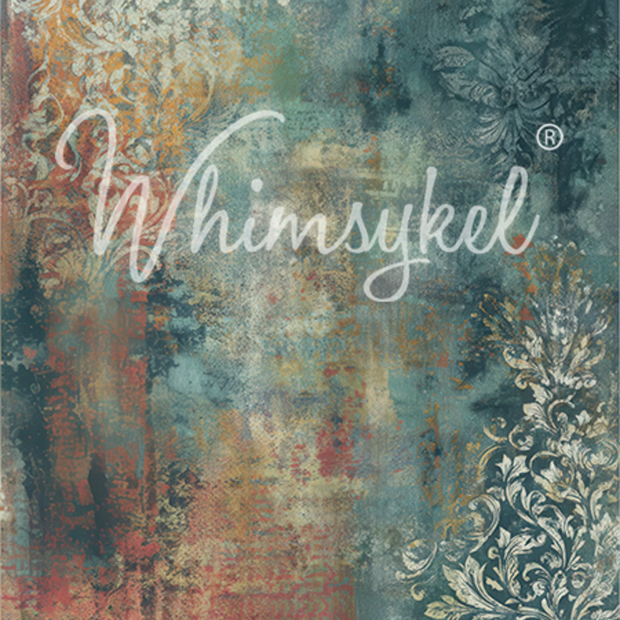 Whimsykel Winter Patina Decoupage Paper | 21x29 Furniture Paper