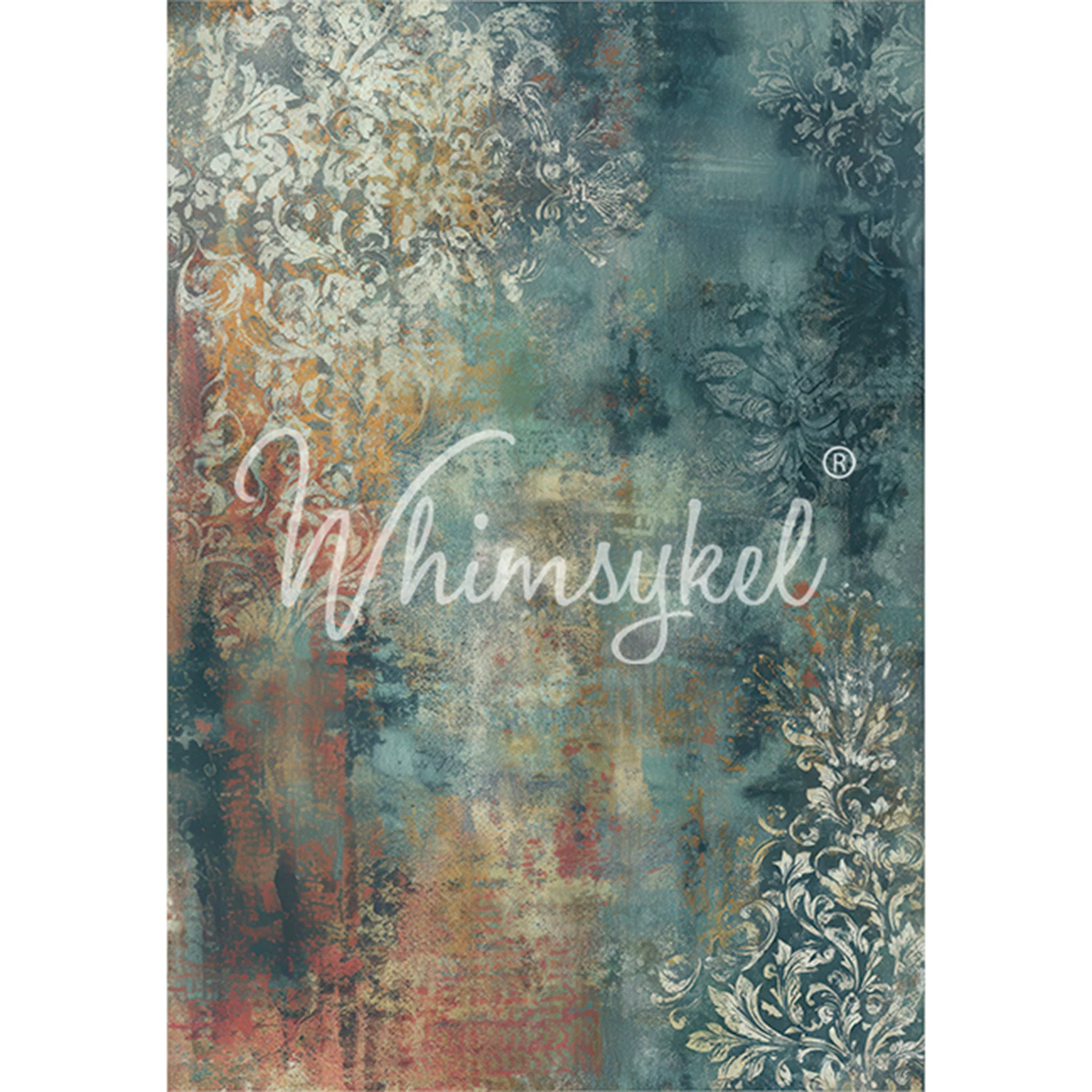 Whimsykel Winter Patina Decoupage Paper | 21x29 Furniture Paper - Image 3
