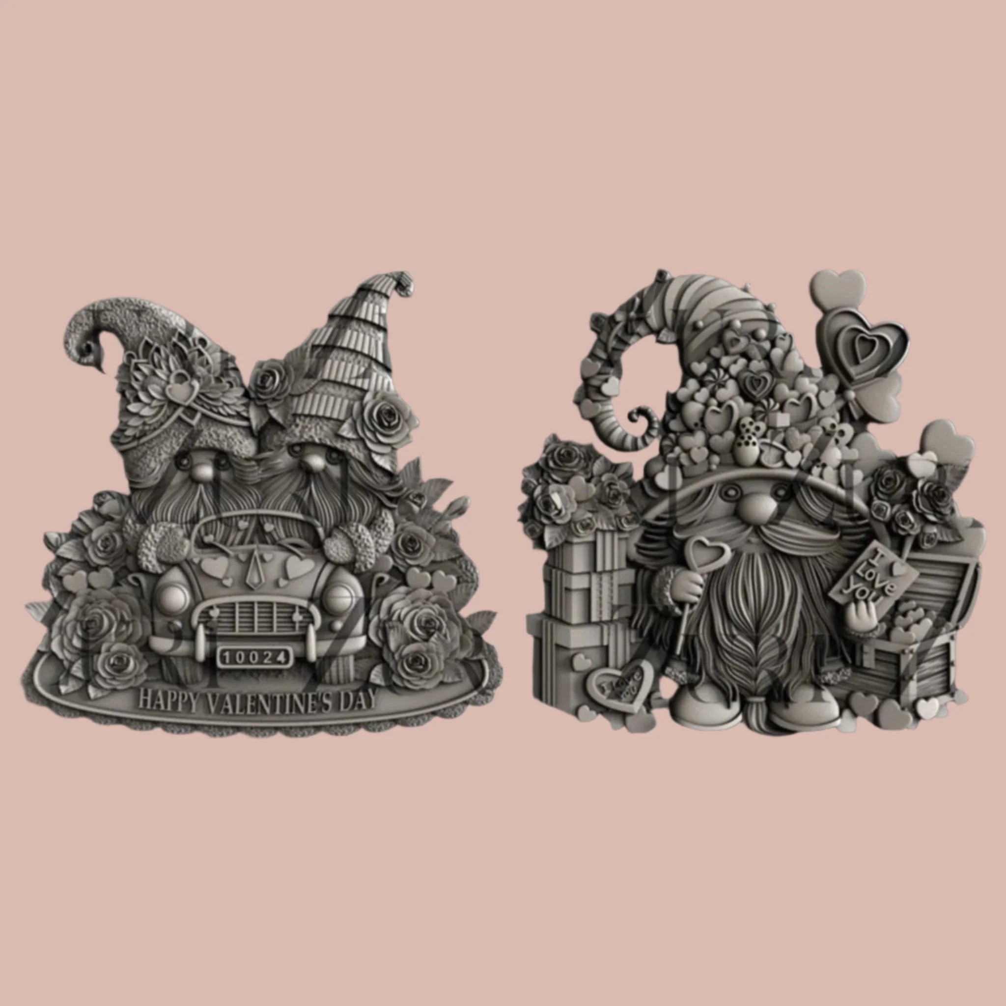 Zuri - Valentine's Gnomes Set 1 Silicone Mold - Image 4